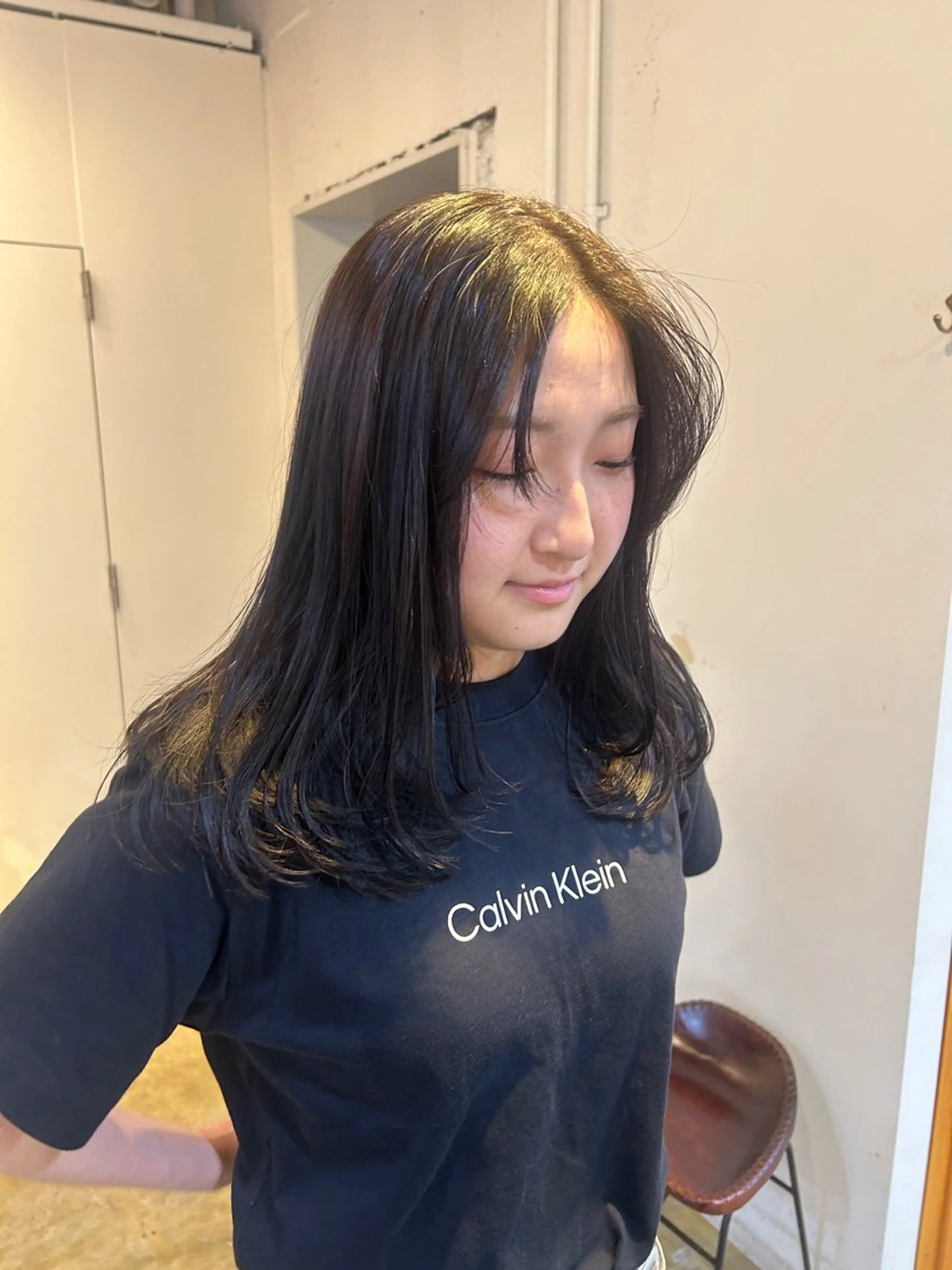 セミロング カラー カット ヘアカラー ナチュラル大人っぽい スタイル　MAORIのヘアスタイル