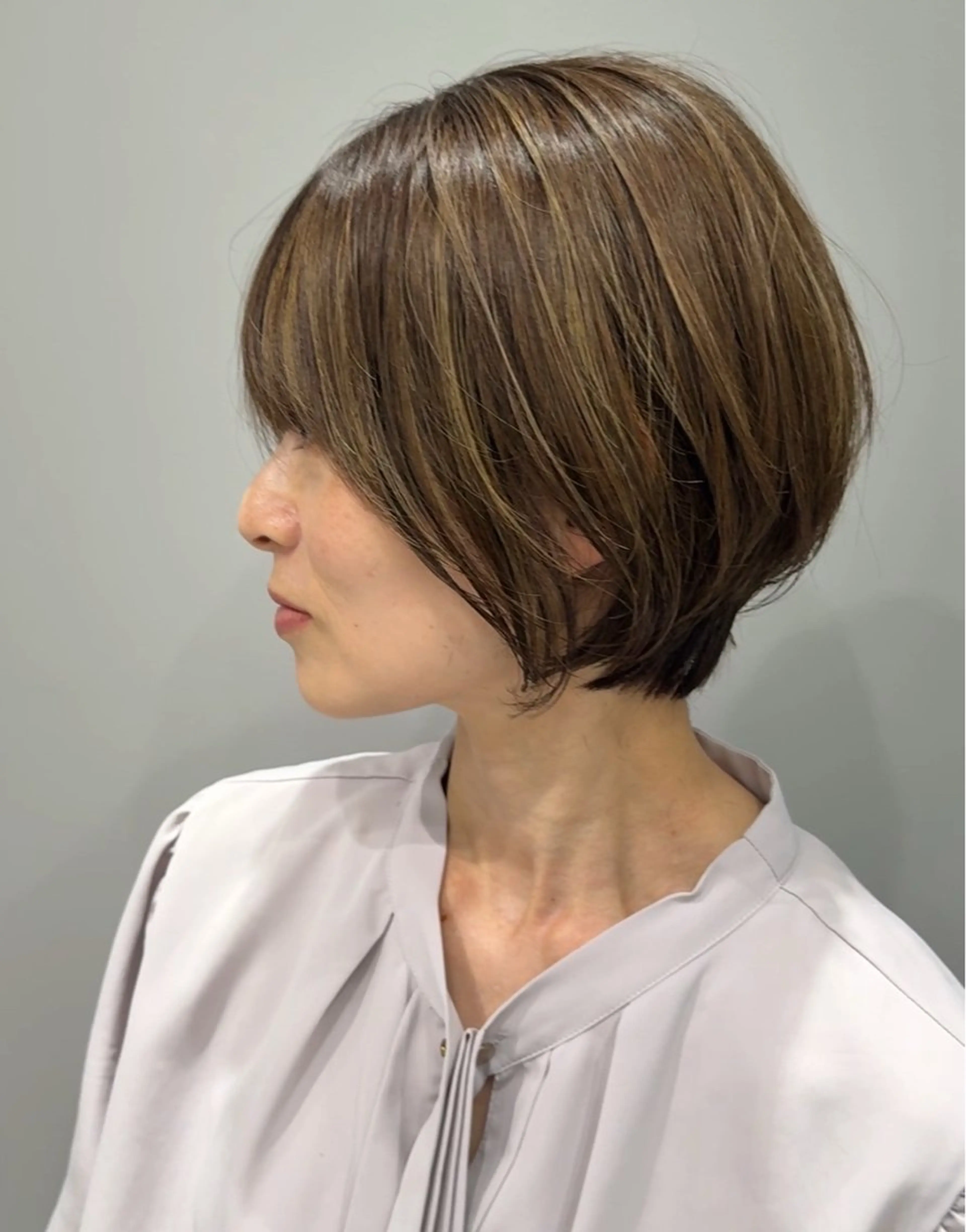 ショート カラー カット ヘアカラー Agu hair unu所属・轡田 くつわだのヘアスタイル