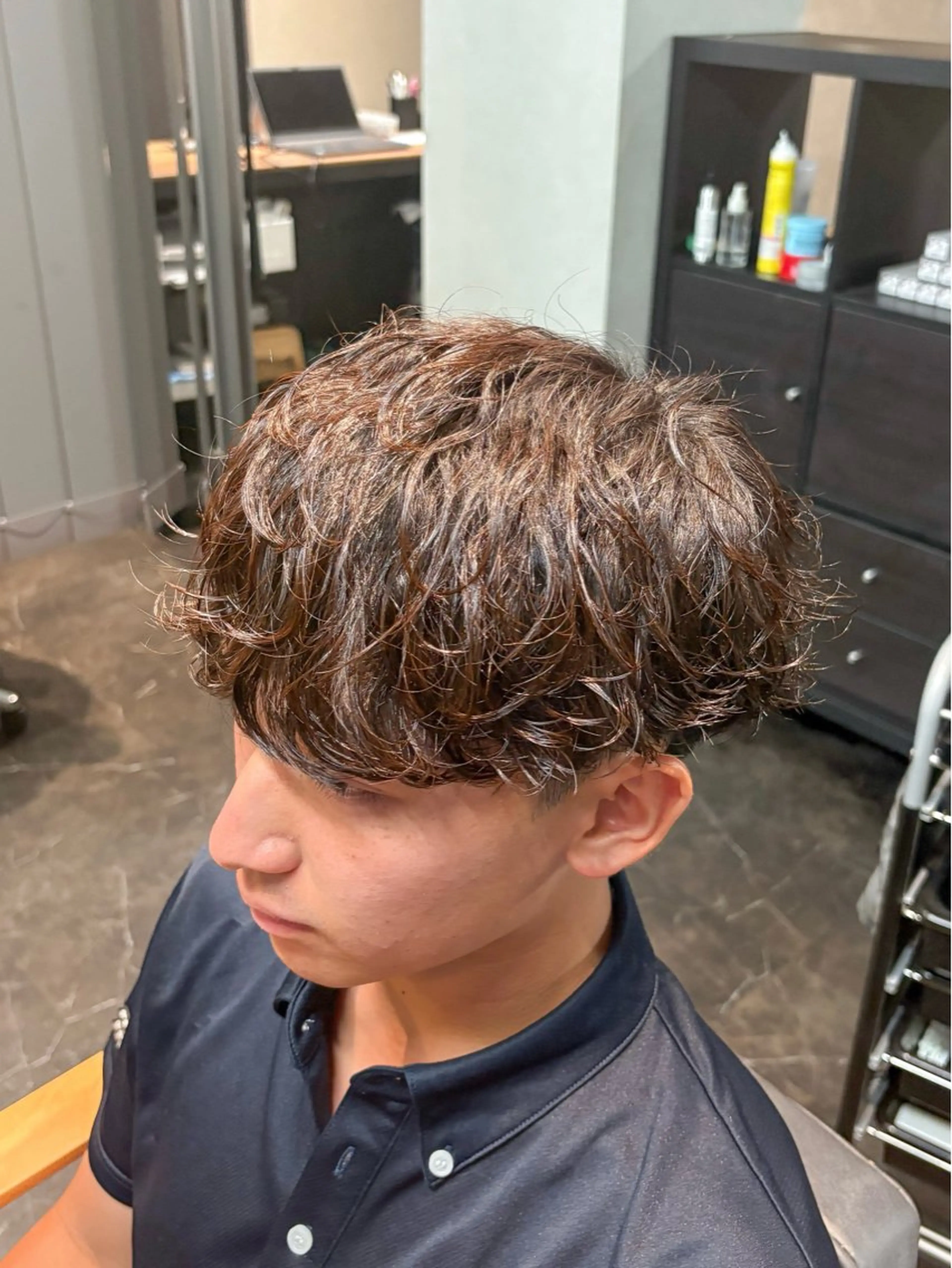 ショート カラー パーマ メンズ カット パーマ 🎧【パーマ師】 SOUMA🎧のヘアスタイル