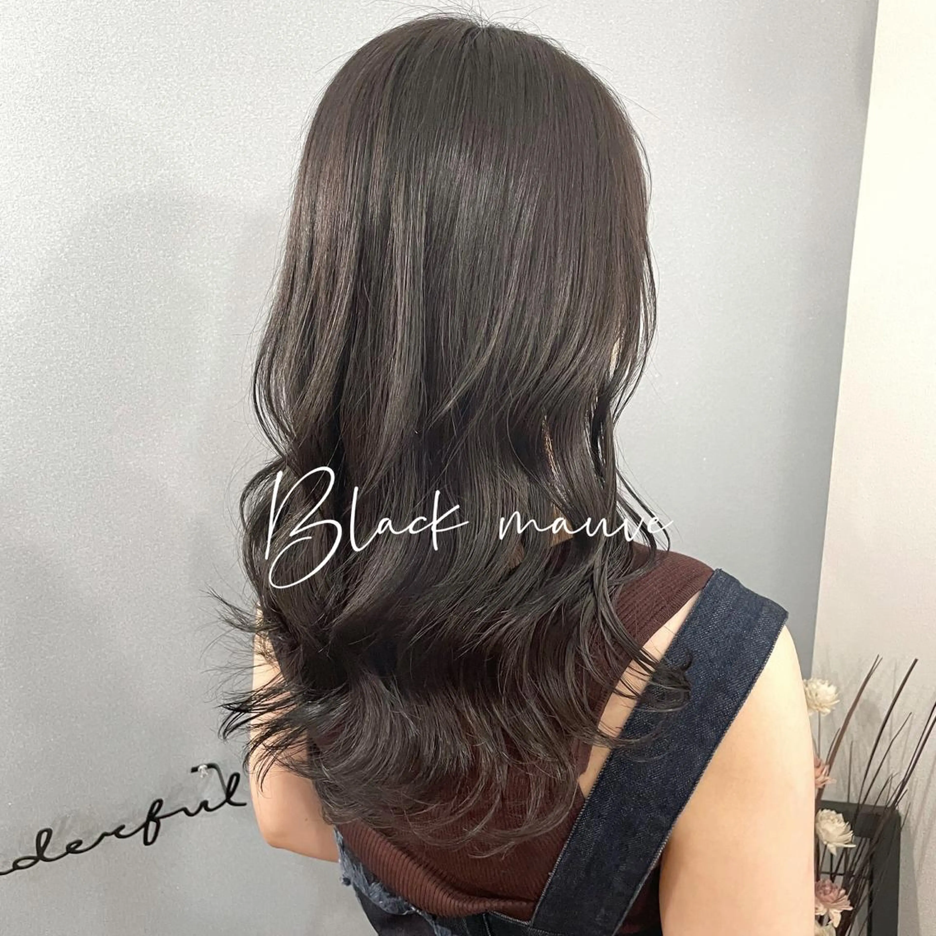 ロング カラー アッシュ 黒髪 ラベンダーカラー ラベンダーアッシュ ヘアカラー トリートメント 【 DIPTH 】 代表コウキ🥇のヘアスタイル
