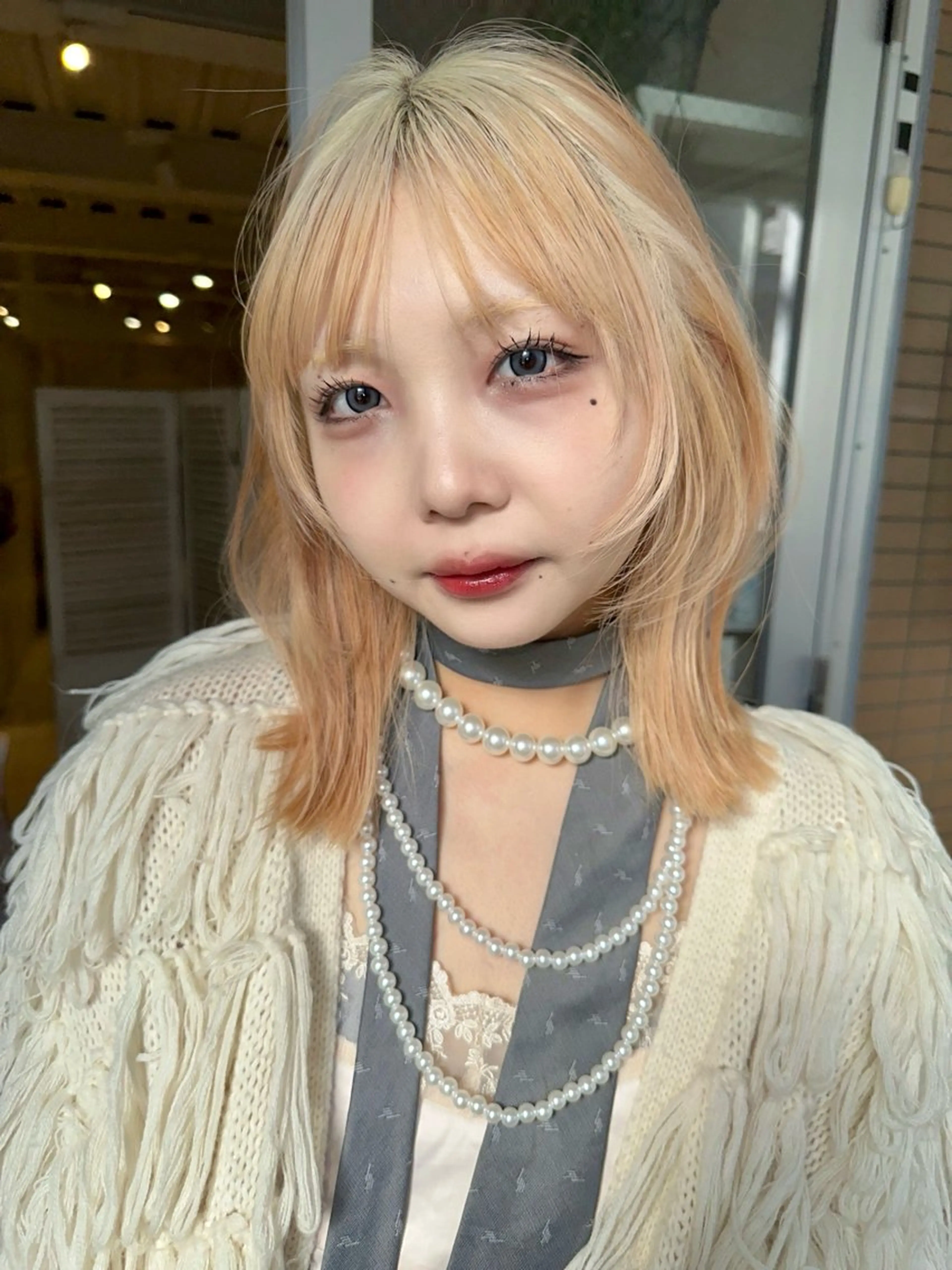 ミディアム カット ヘアカラー トリートメント トレンドヘア🌿 chinariのヘアスタイル