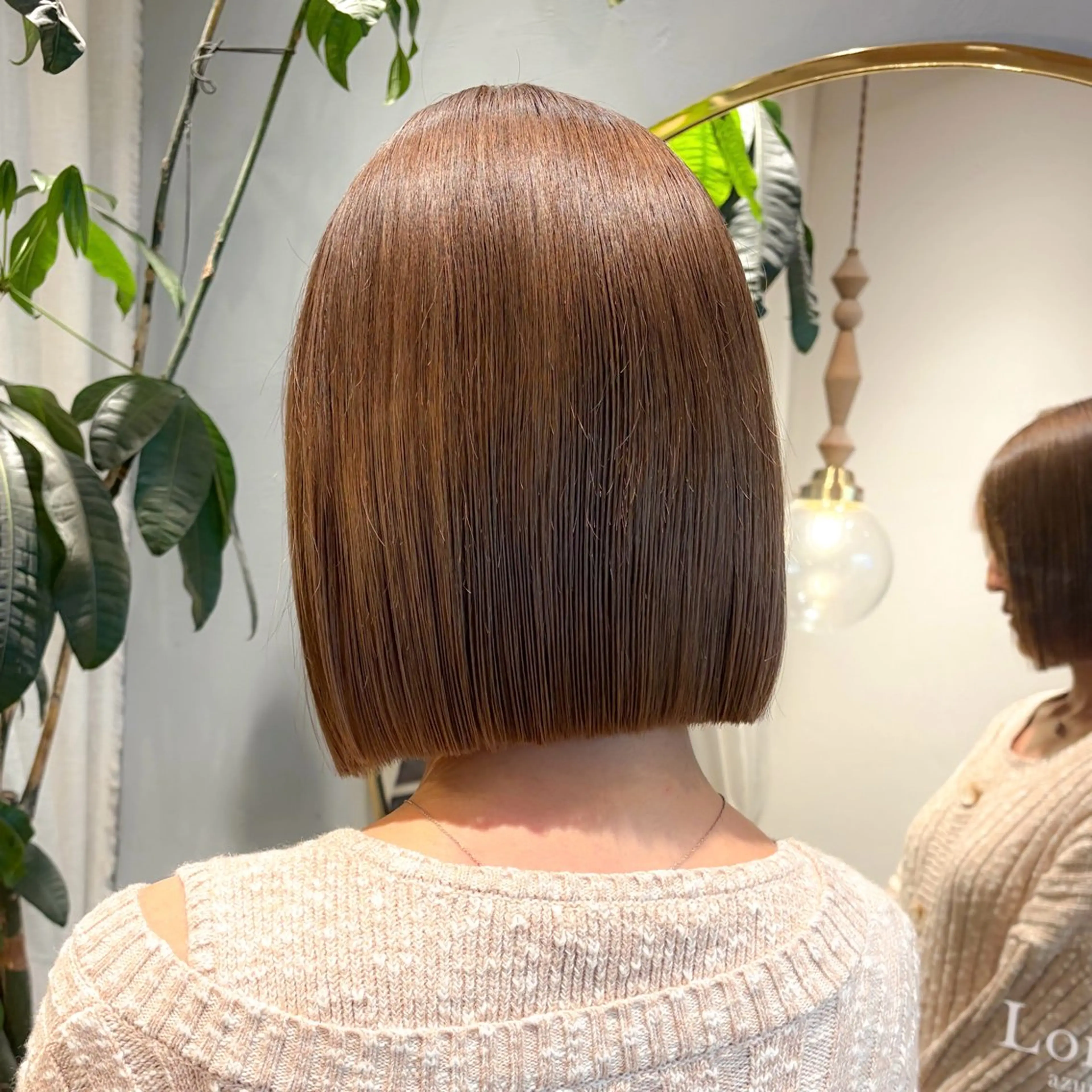 ショート ボブ カット ヘアカラー トリートメント ♥️ボブ縮毛矯正/艶 髪/minami♥️のヘアスタイル