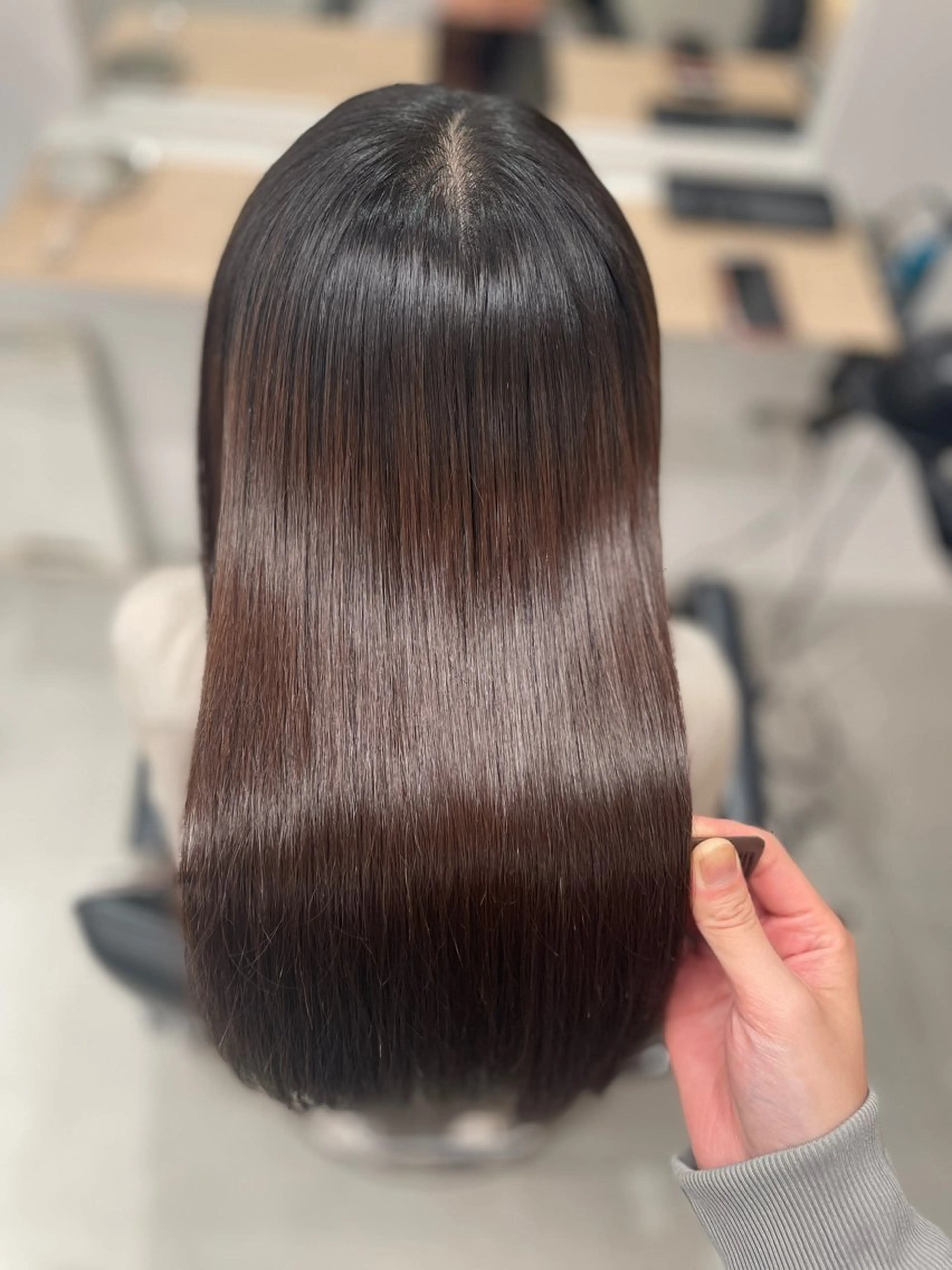 ミディアム 縮毛矯正 🤍ショートボブ 🤍NANAMI🤍のヘアスタイル