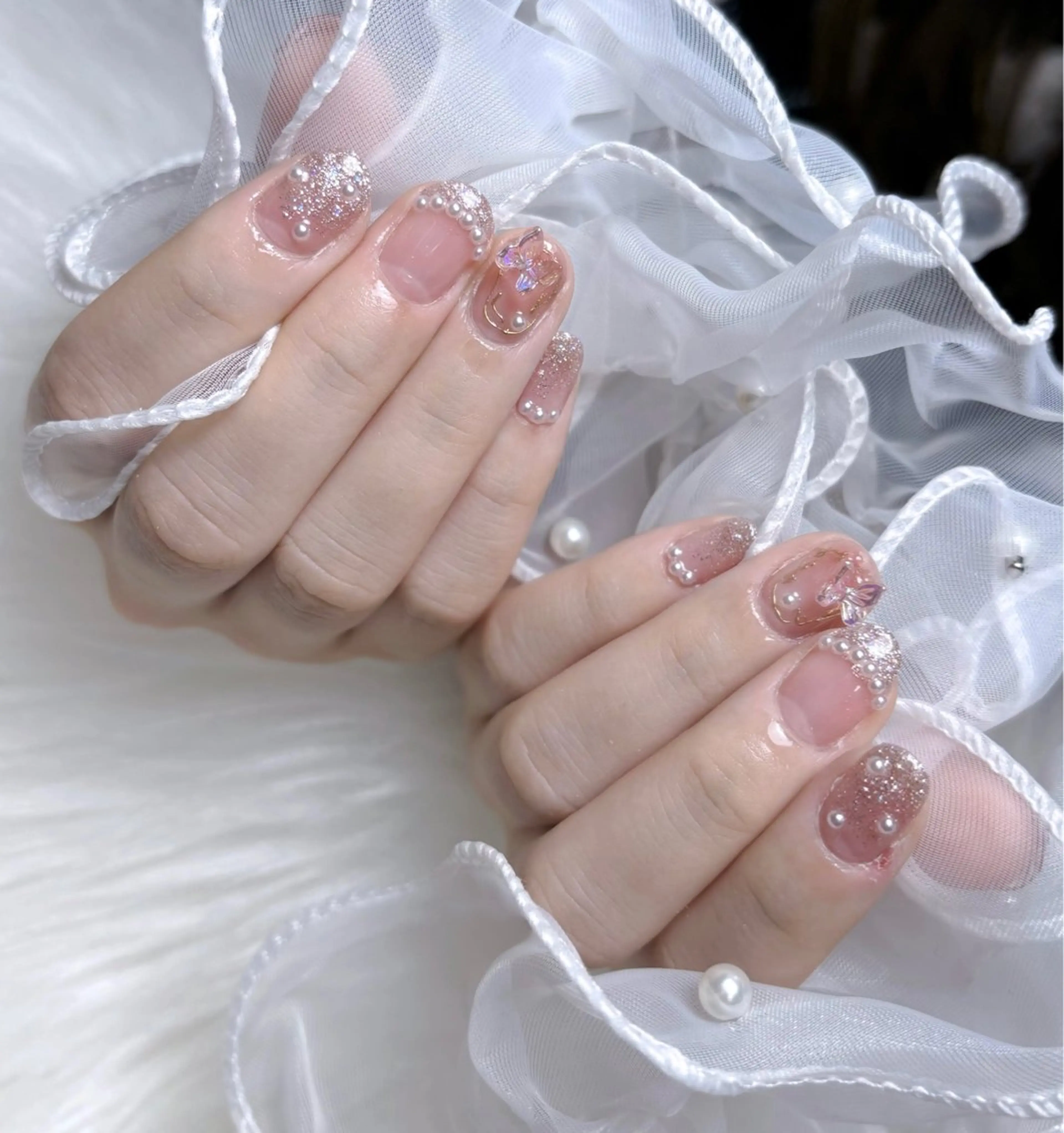 ネイル ハンドネイル Rainrain💧 パーツ豊富、やり放題のネイルデザイン