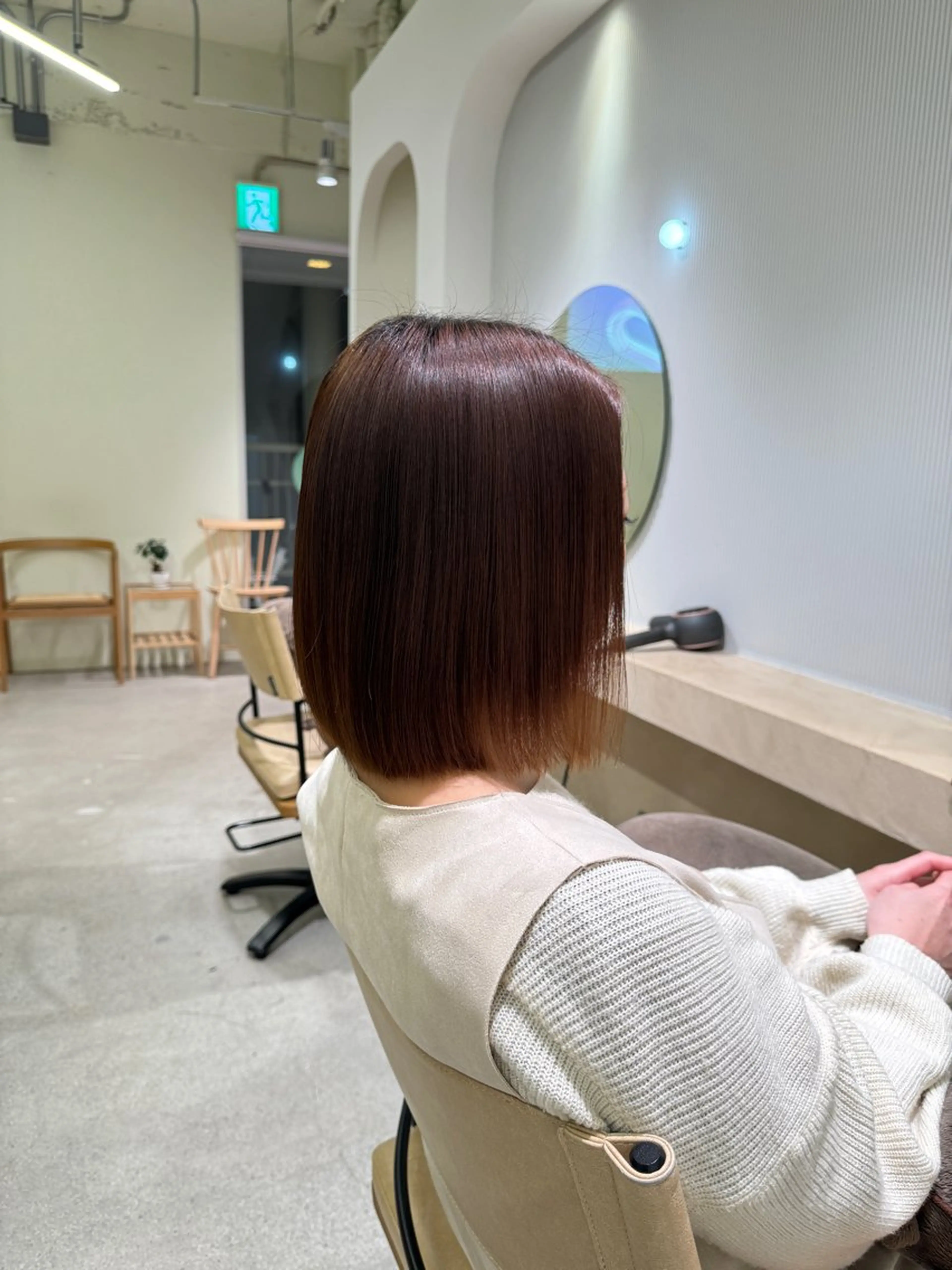 パーマ 縮毛矯正 ストレートパーマ 落合しほ/韓国ヘア/ 髪質改善/縮毛矯正のヘアスタイル