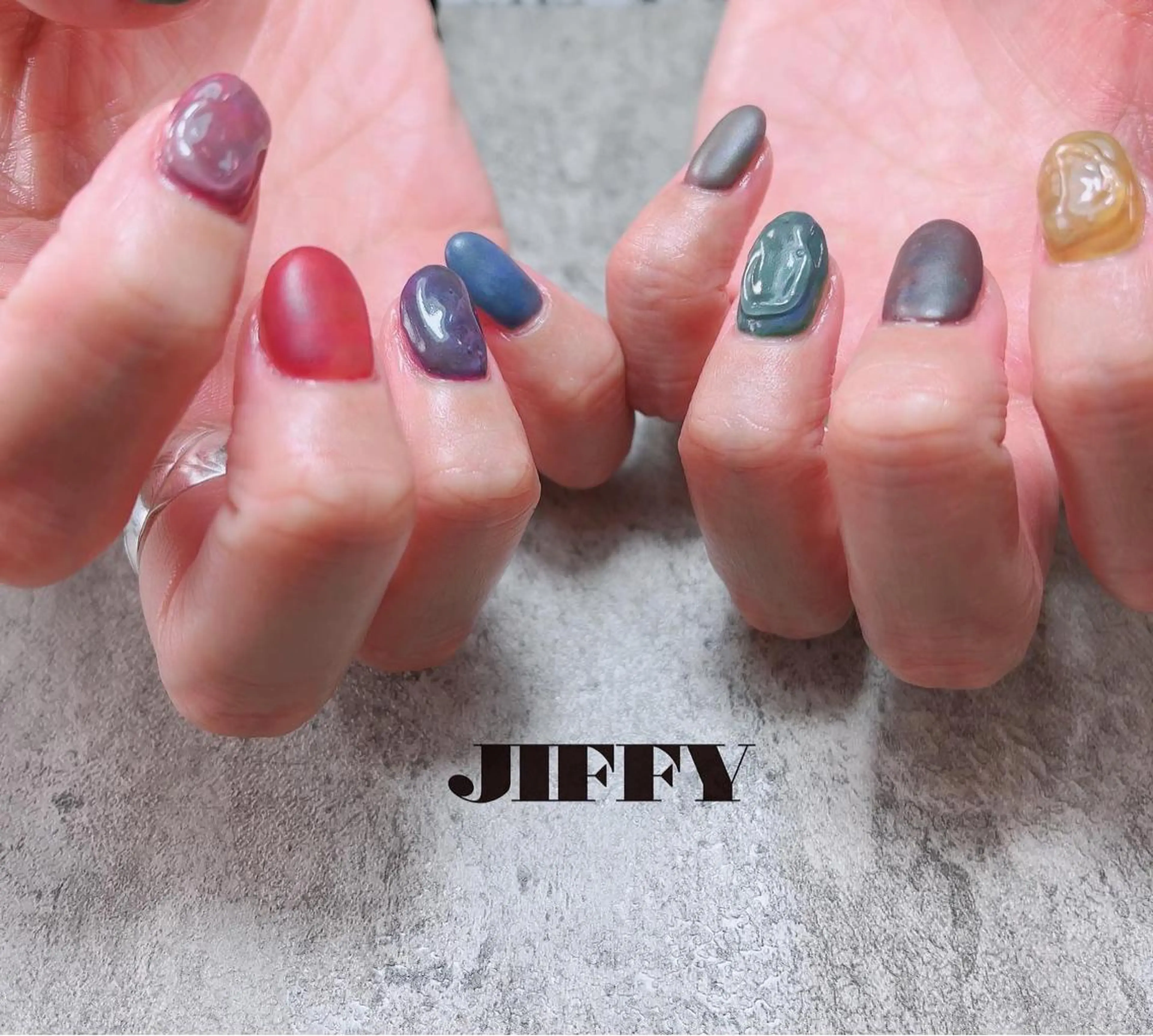 ネイル マットネイル JIFFY nailstudioのネイルデザイン