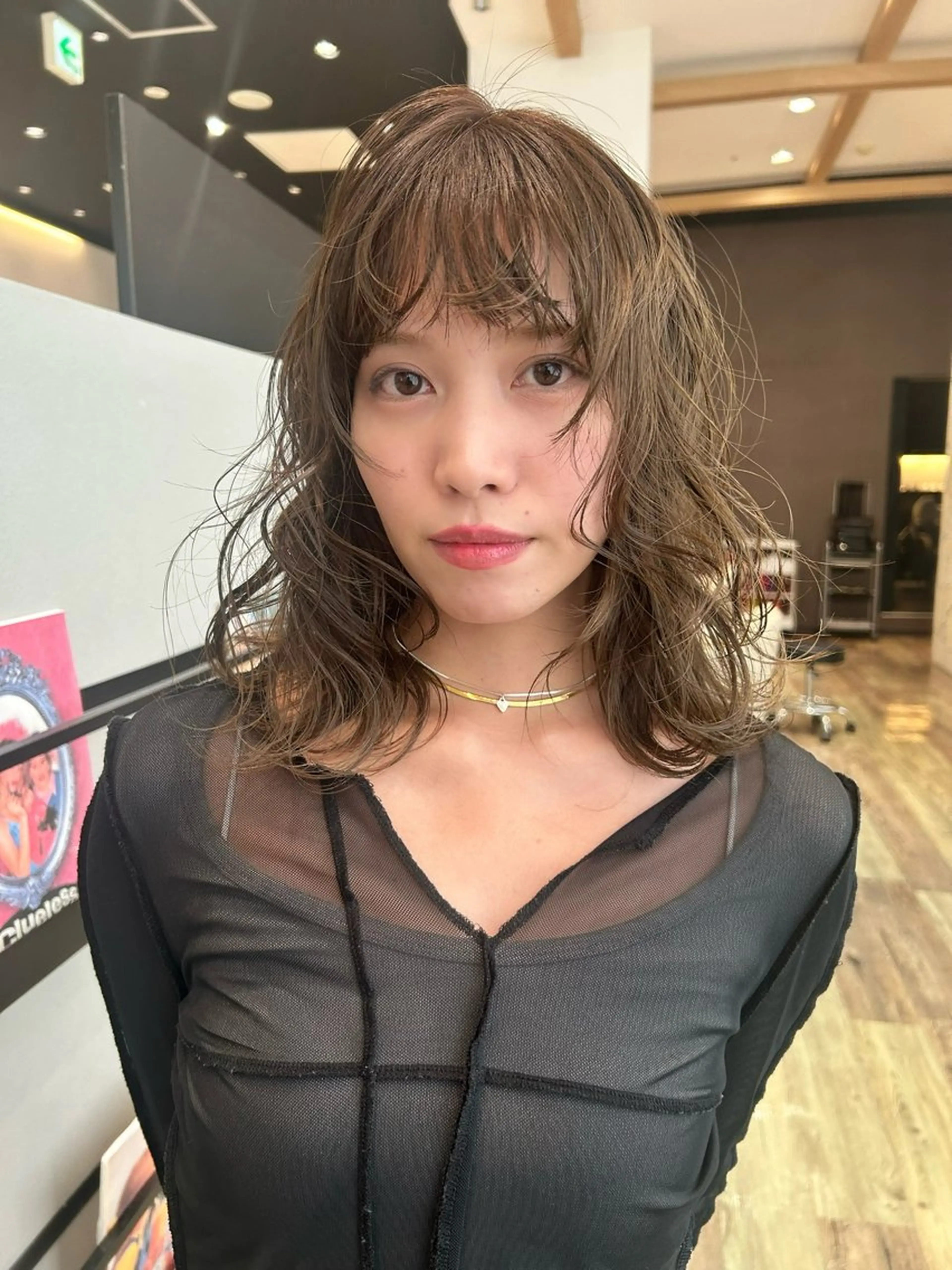 ロング パーマ カット パーマ k-two☁あべの/ パーマ/Touaのヘアスタイル