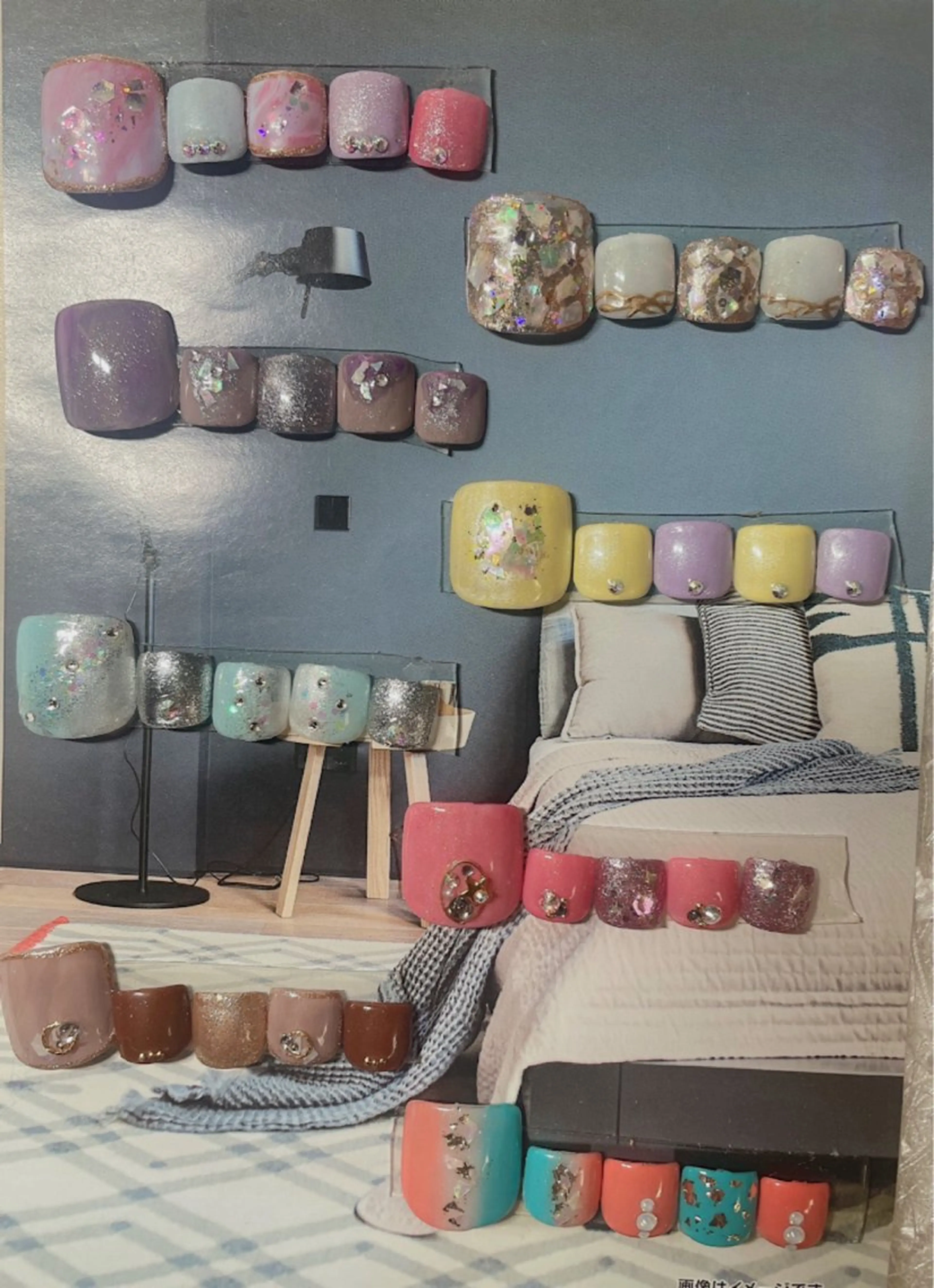 ネイル アートネイル ゴージャス フットネイル Nakao Hitomiのネイルデザイン