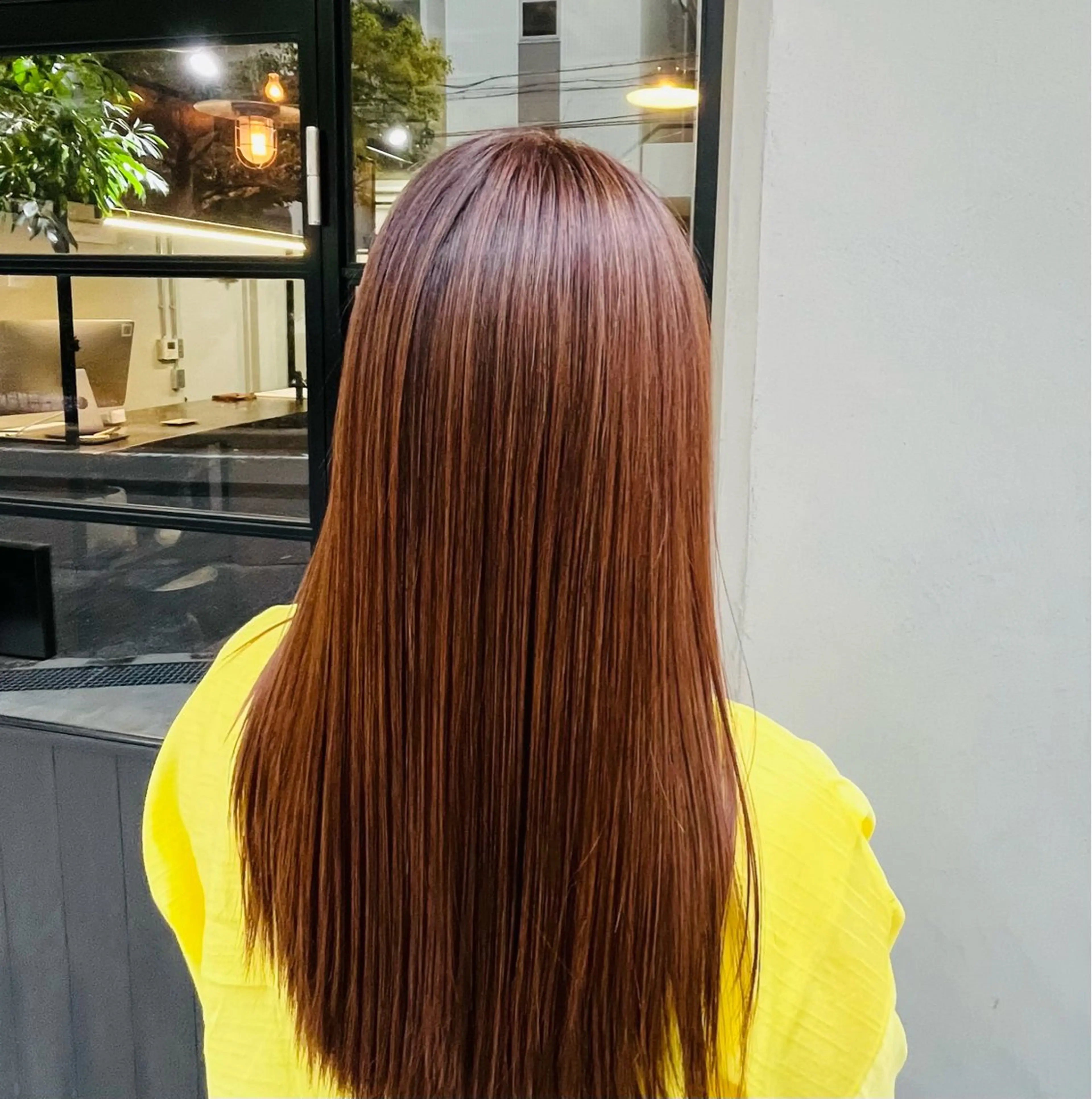 ロング カット 縮毛矯正 トリートメント 井本 早紀のヘアスタイル