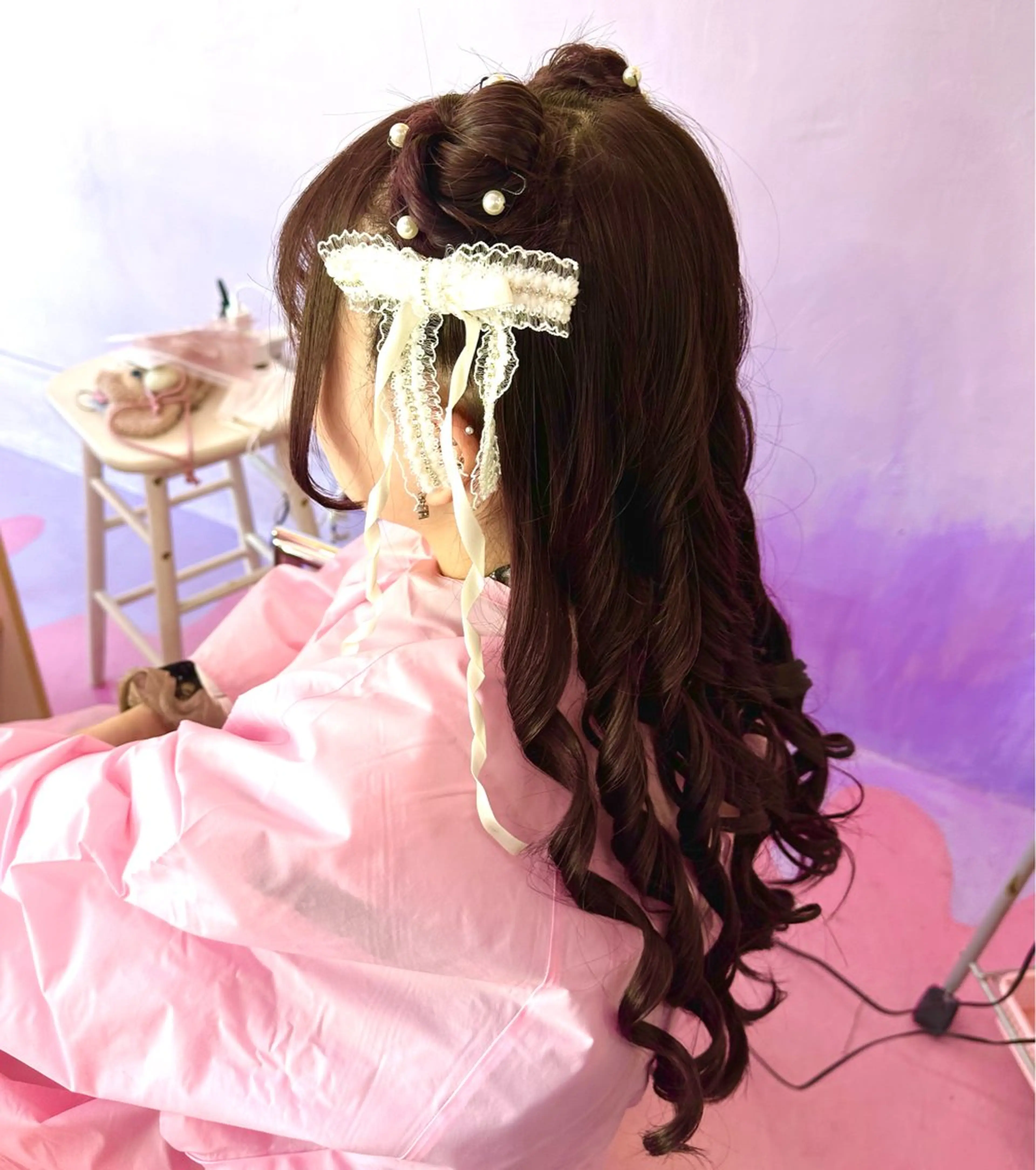 ロング ヘアアレンジ Hair salon TOMMY所属・♮やっしー♮ 🌈派手髪🌈のヘアスタイル