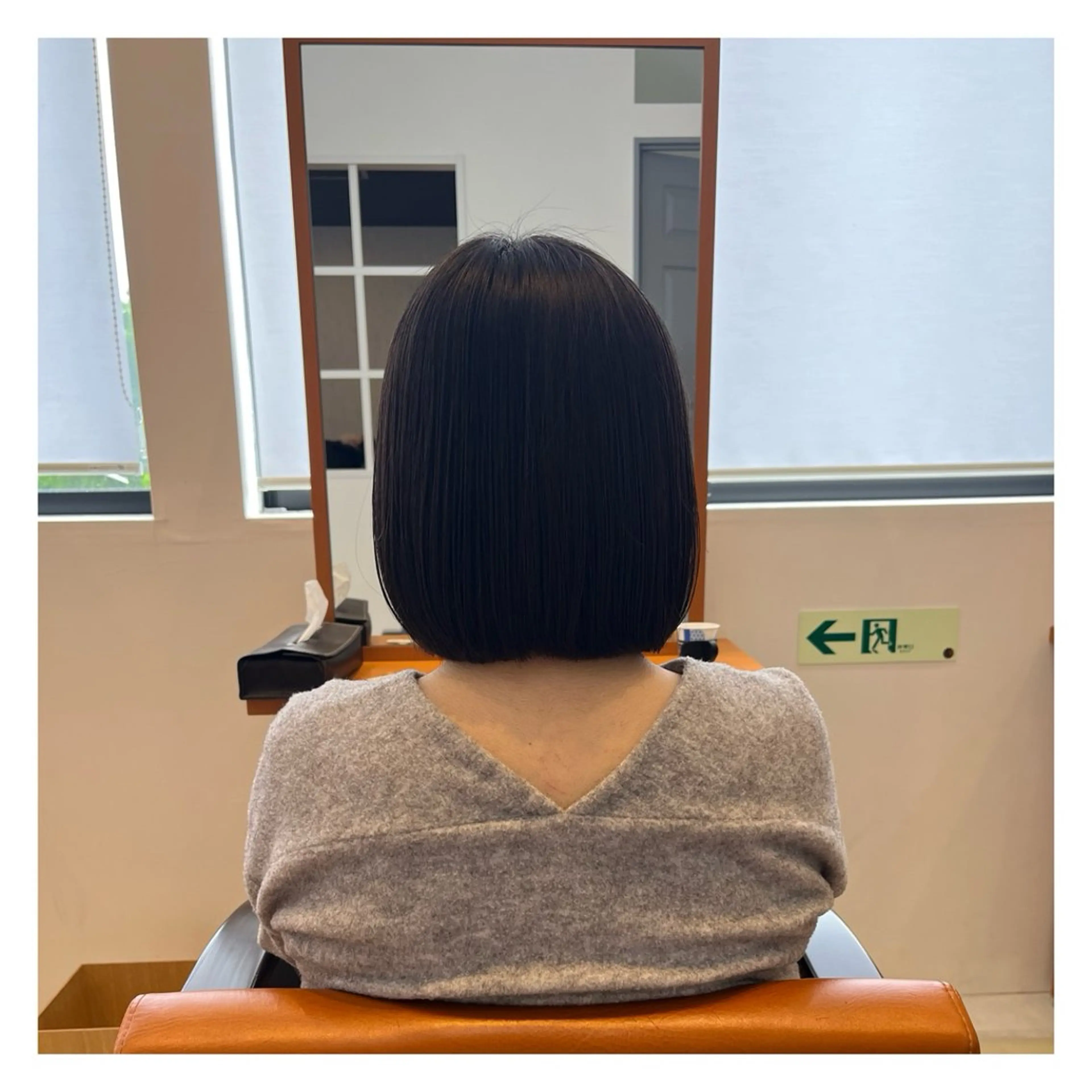 ミディアム 縮毛矯正 北上 春華のヘアスタイル