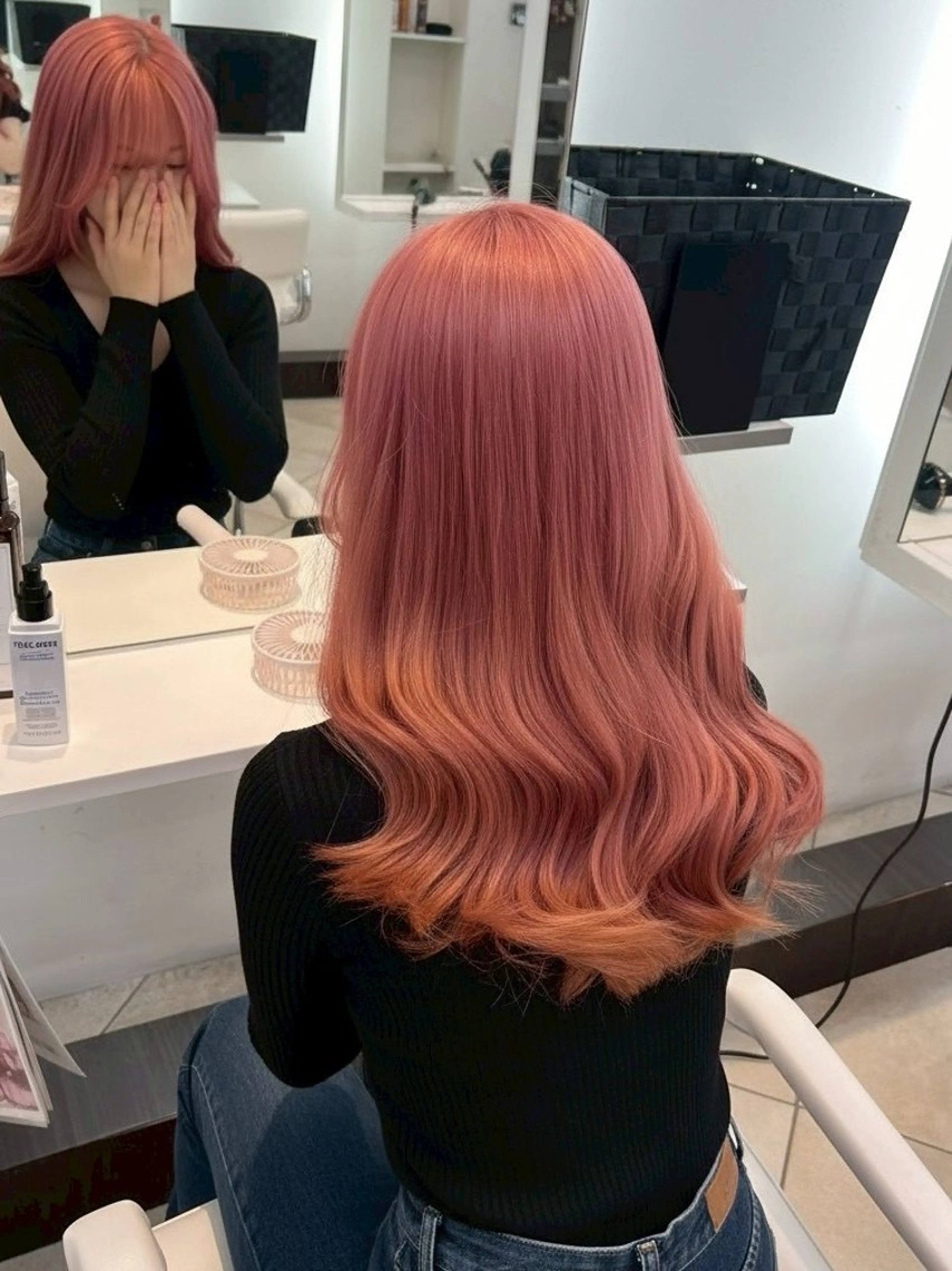 ロング カラー MOKA🌼 淵野辺デザインカラーのヘアスタイル