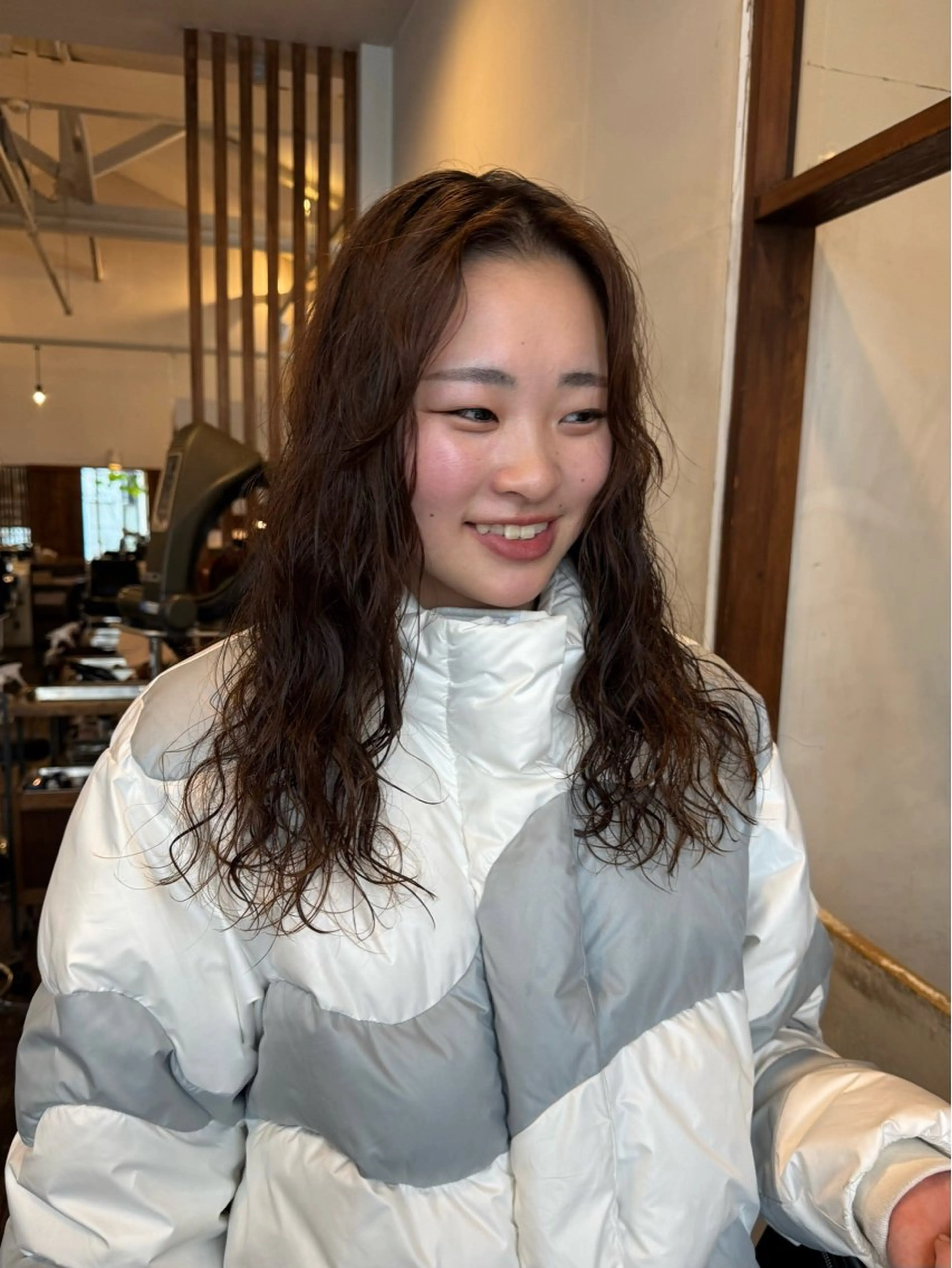 ロング パーマ カット パーマ MOK大阪梅田店 Asahiのヘアスタイル