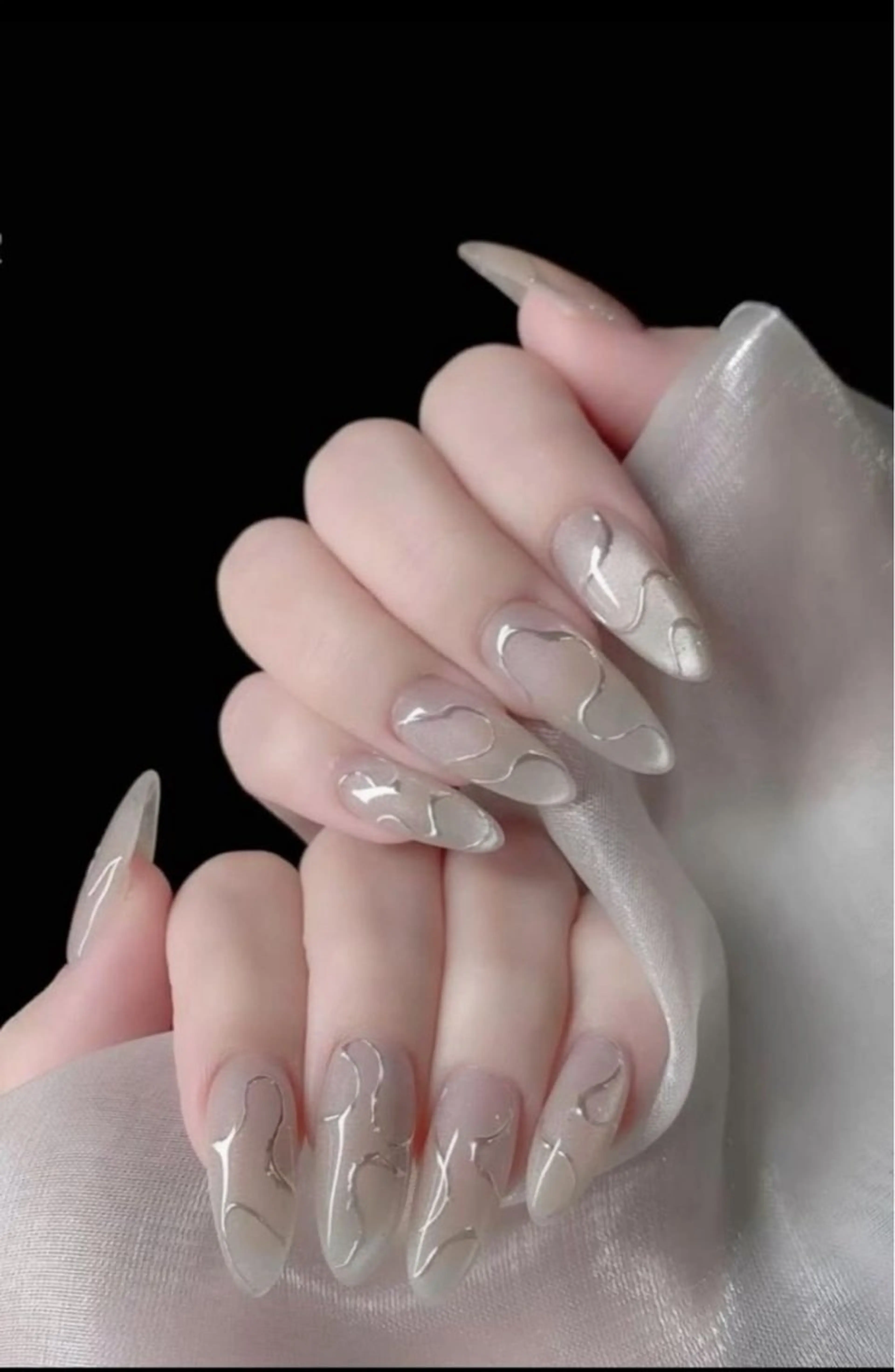 カラー 透明感カラー グラデーションカラー ハンドネイル AIN Nailのネイルデザイン