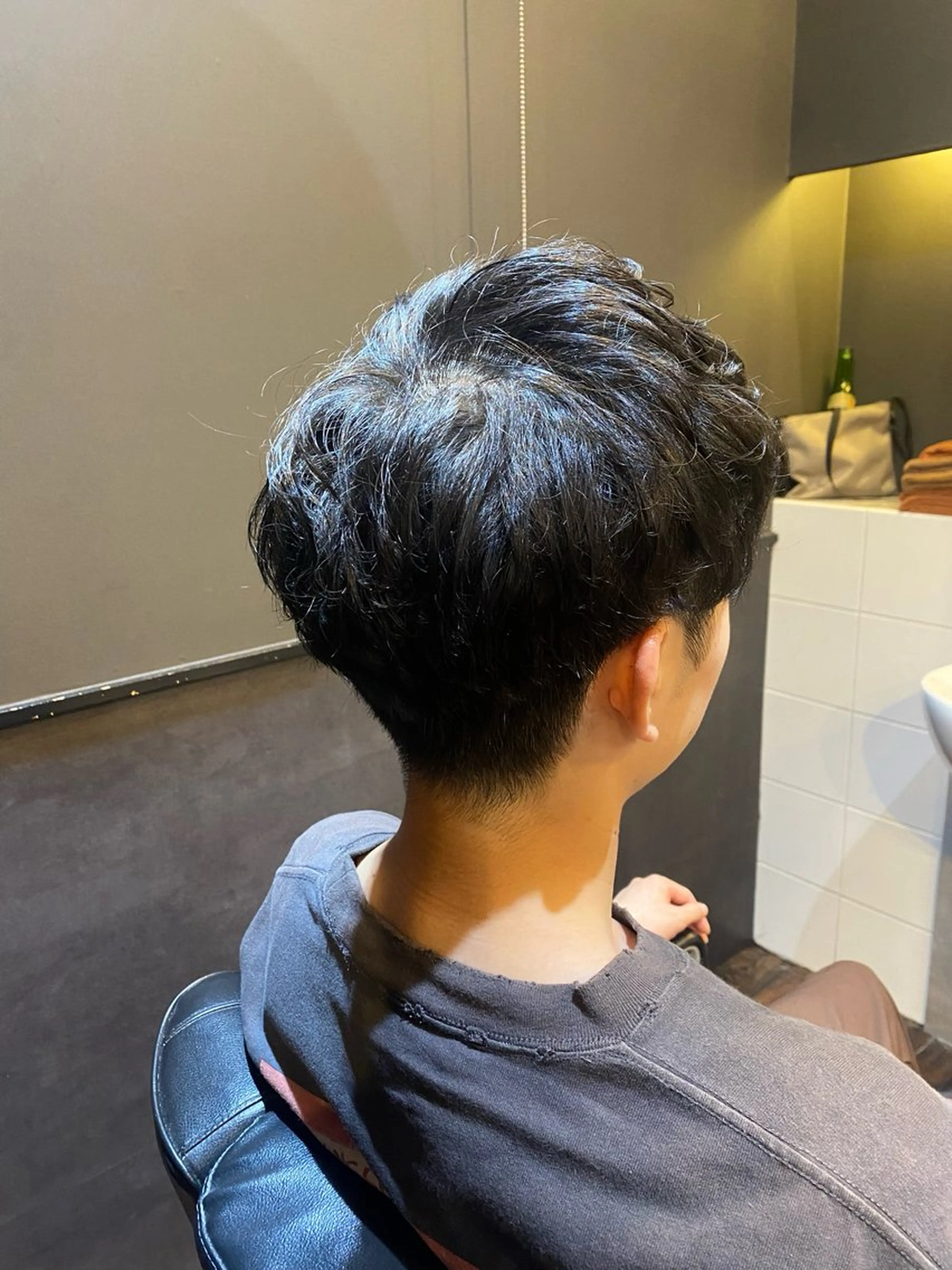 ショート パーマ メンズ メンズパーマ カット パーマ 🌟夜から通える🌟 メンズ専門店長RENのヘアスタイル