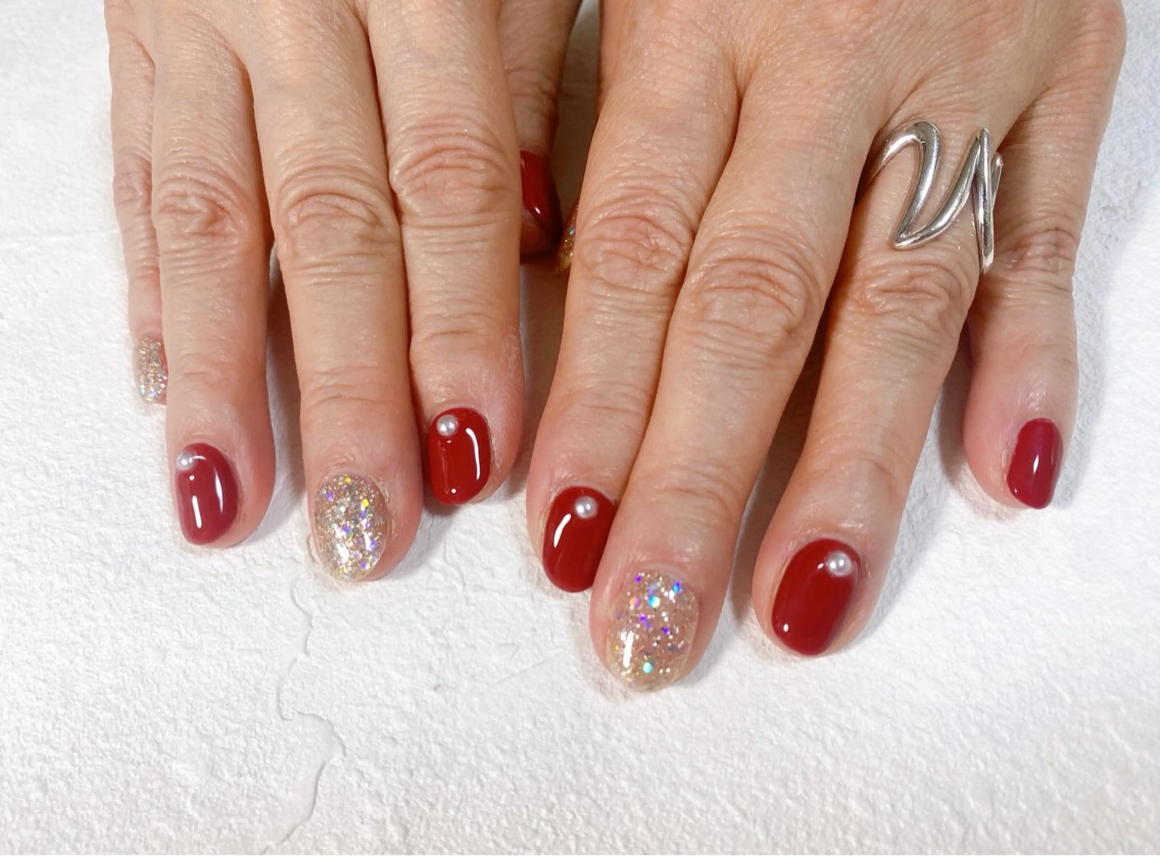 ネイル オーロラネイル フットネイル フレンチネイル ジェルネイル 韓国ネイル ハンドネイル kiki nail たまプラーザのネイルデザイン