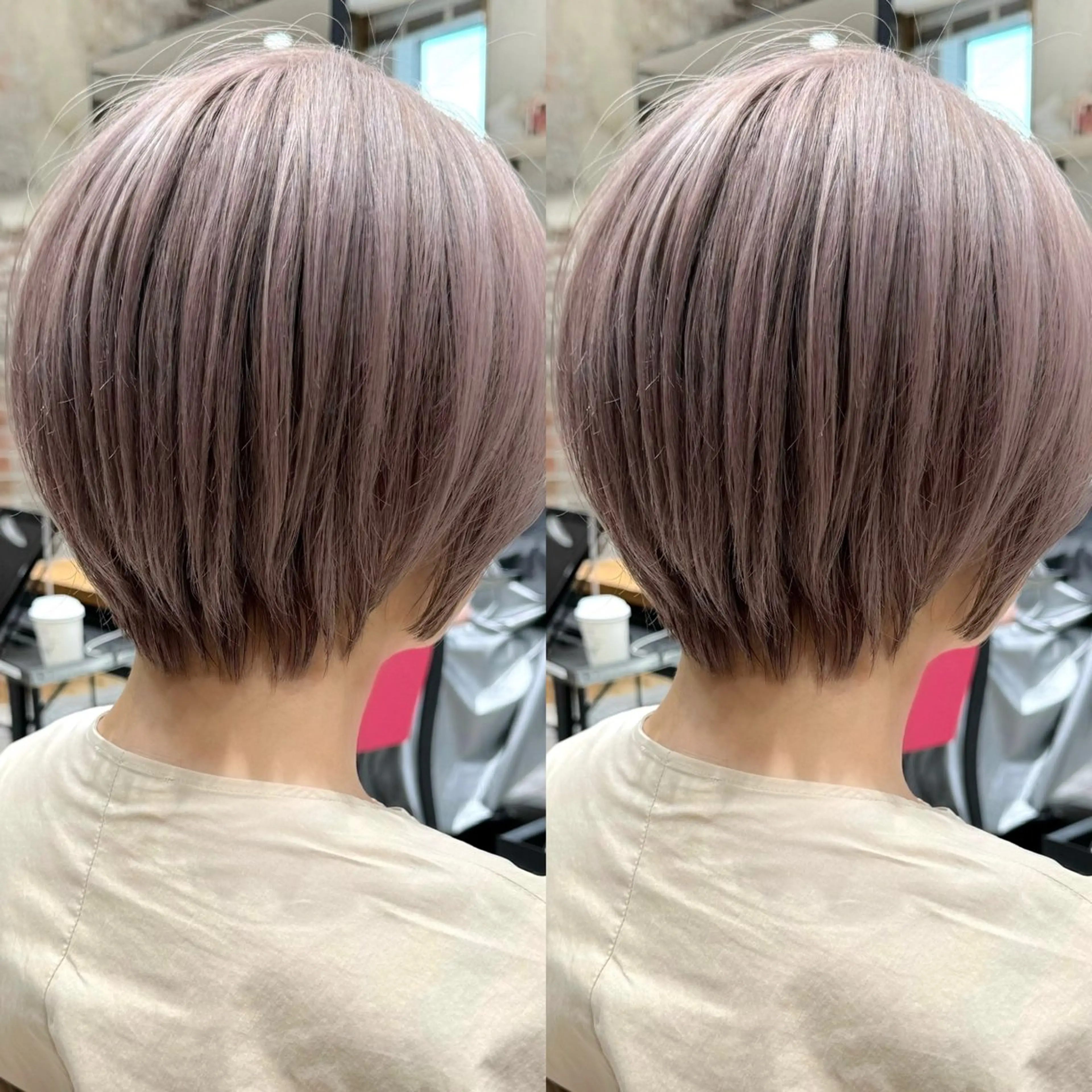 ショート カラー カット ヘアカラー トリートメント 💍新宿ショート 💍岩田莉奈のヘアスタイル