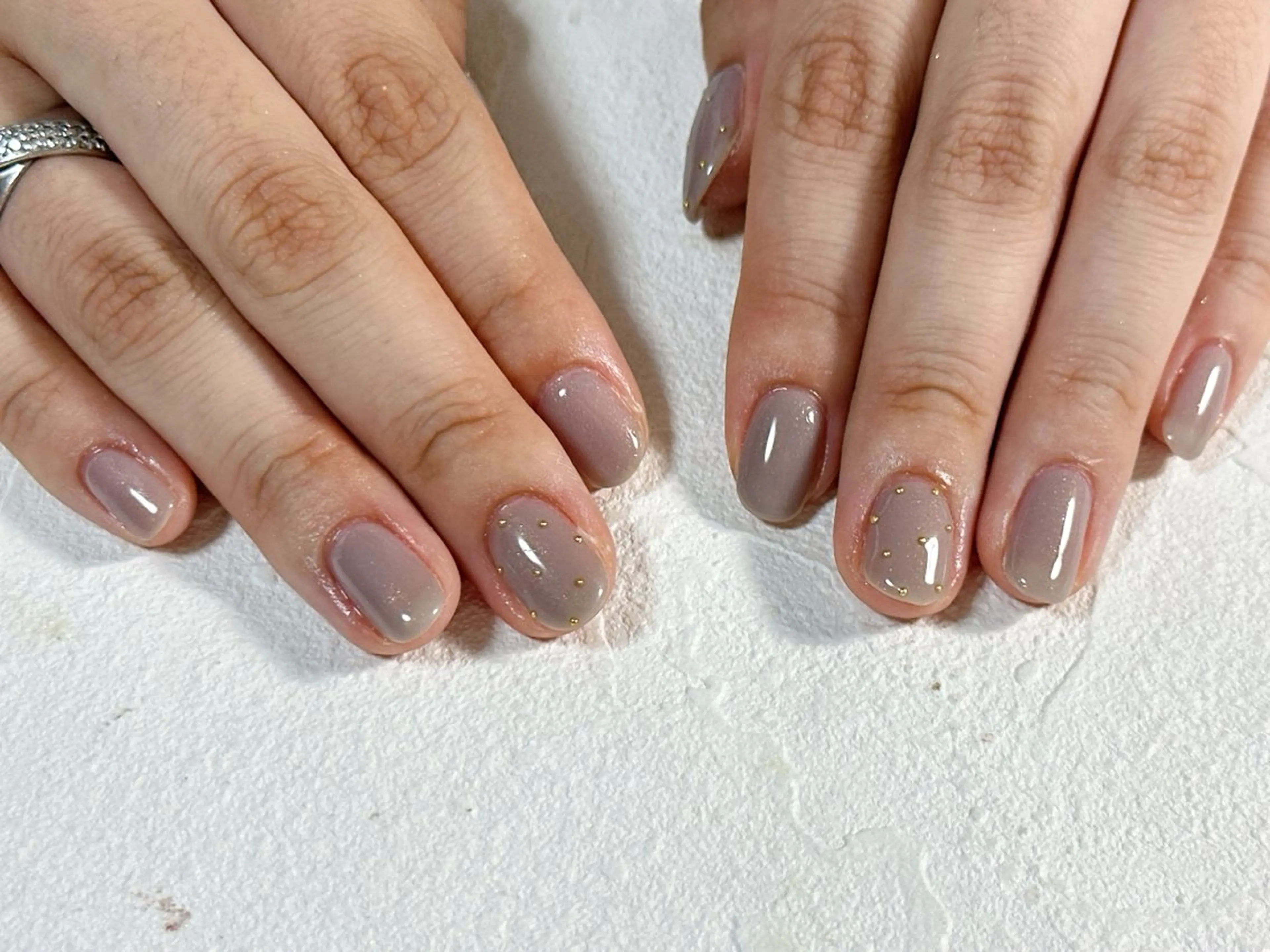 ネイル オーロラネイル フットネイル フレンチネイル ジェルネイル マグネットネイル kiki nail たまプラーザのネイルデザイン