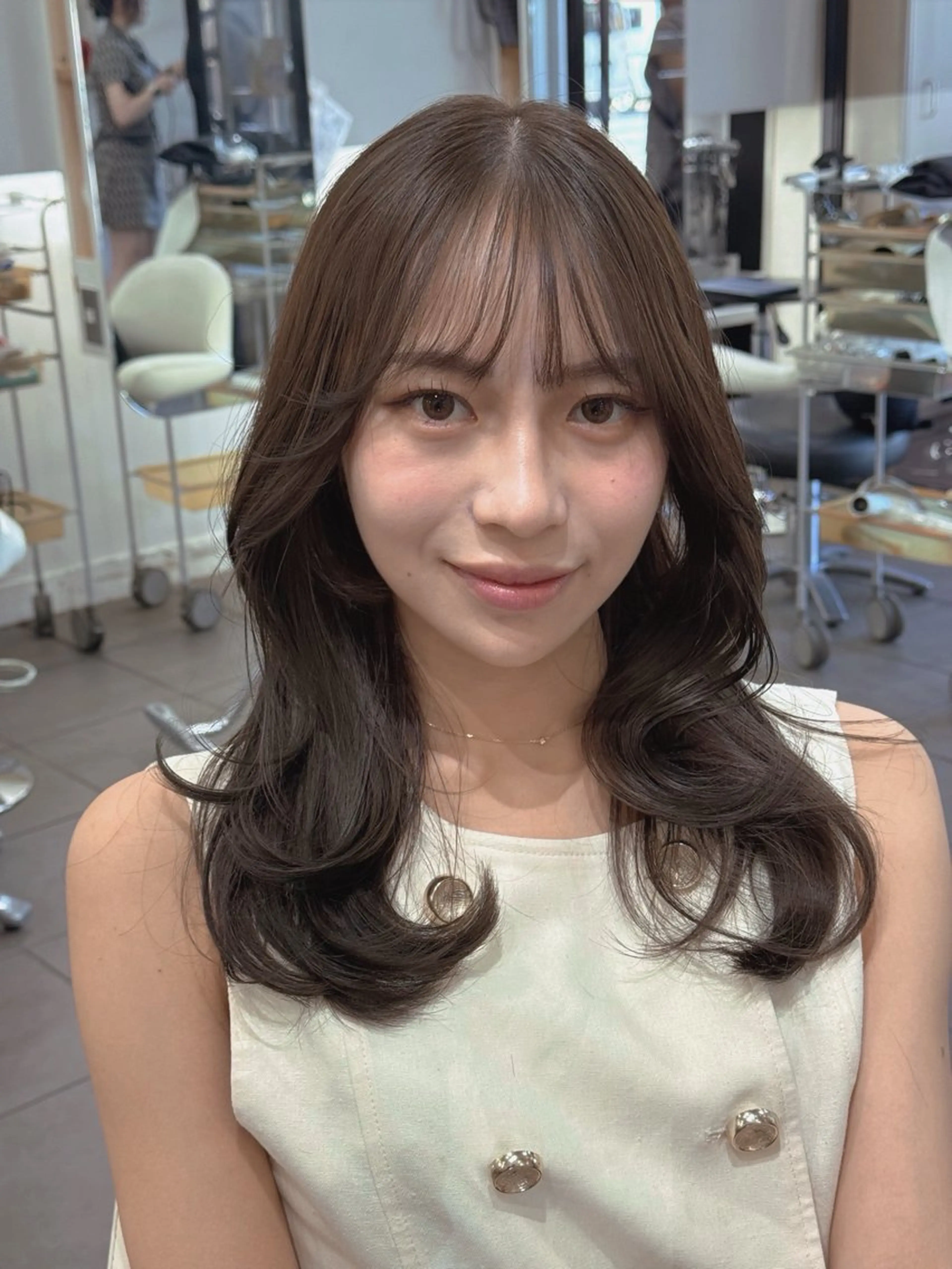 セミロング カラー カット ヘアカラー 🫧TATSUYA/ 錦糸町ʕ•̫͡•のヘアスタイル