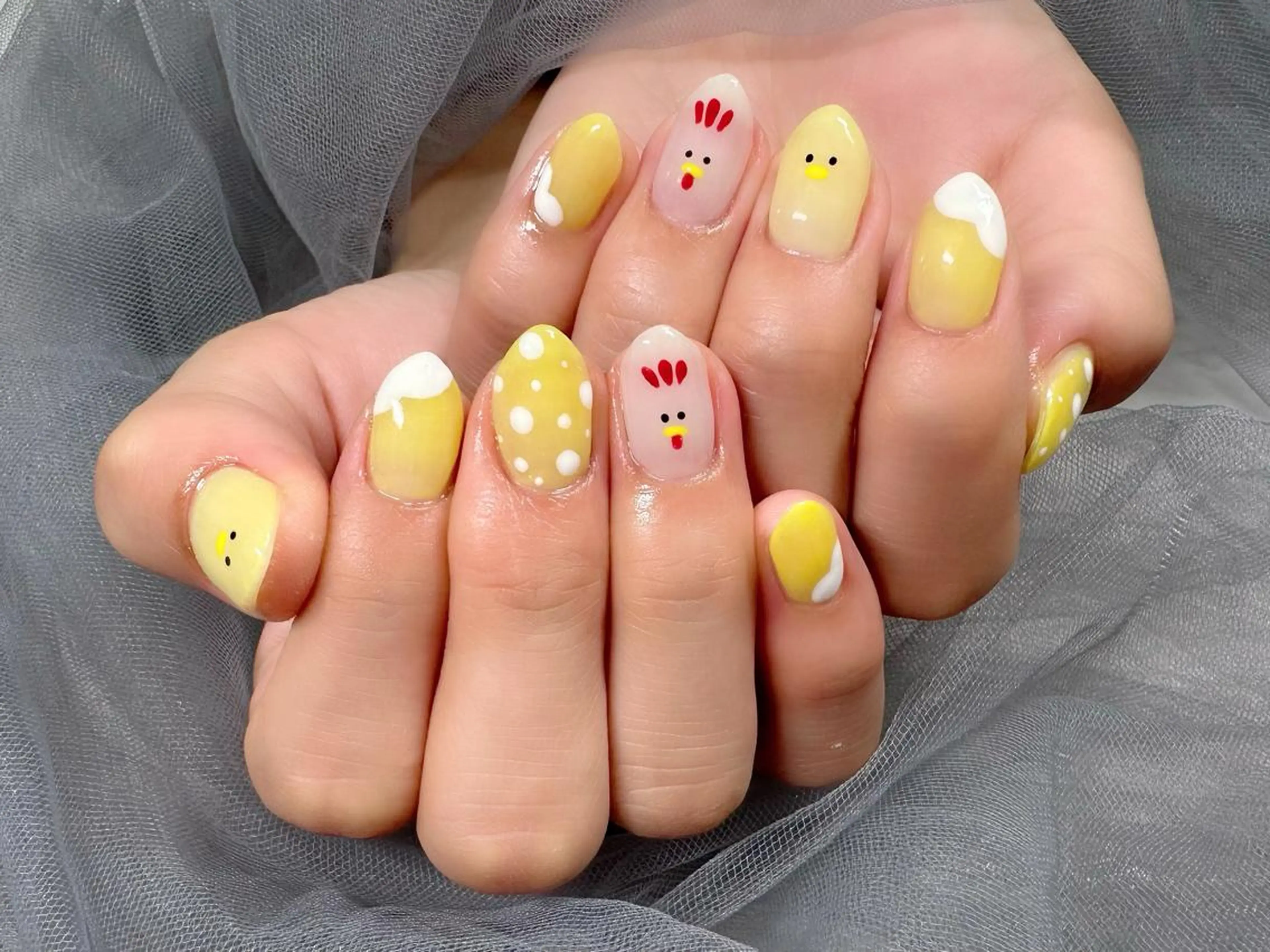 ネイル イースター ハンドネイル Nail Salon KURELLYのネイルデザイン