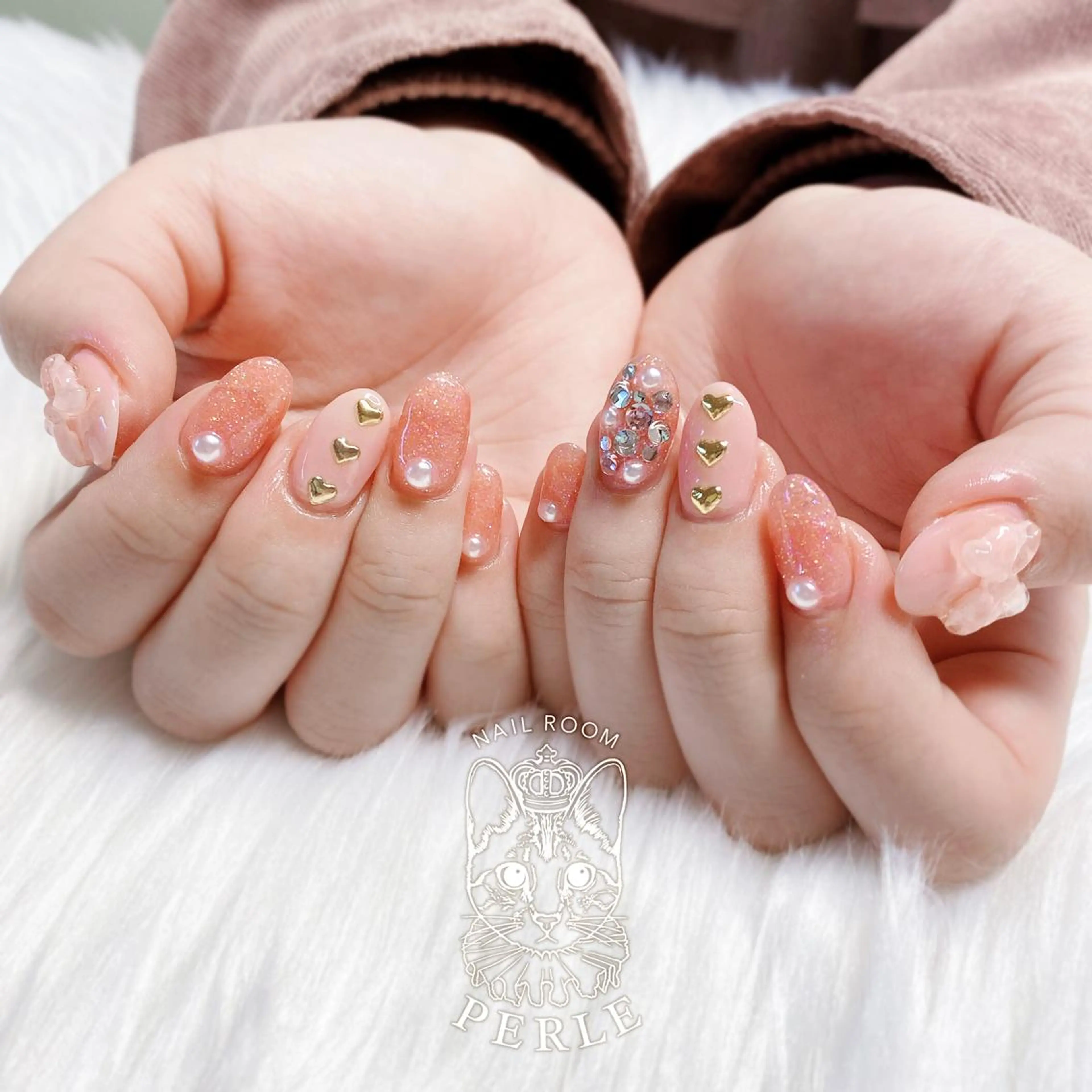 ネイル ハンドネイル nail room Perleのネイルデザイン