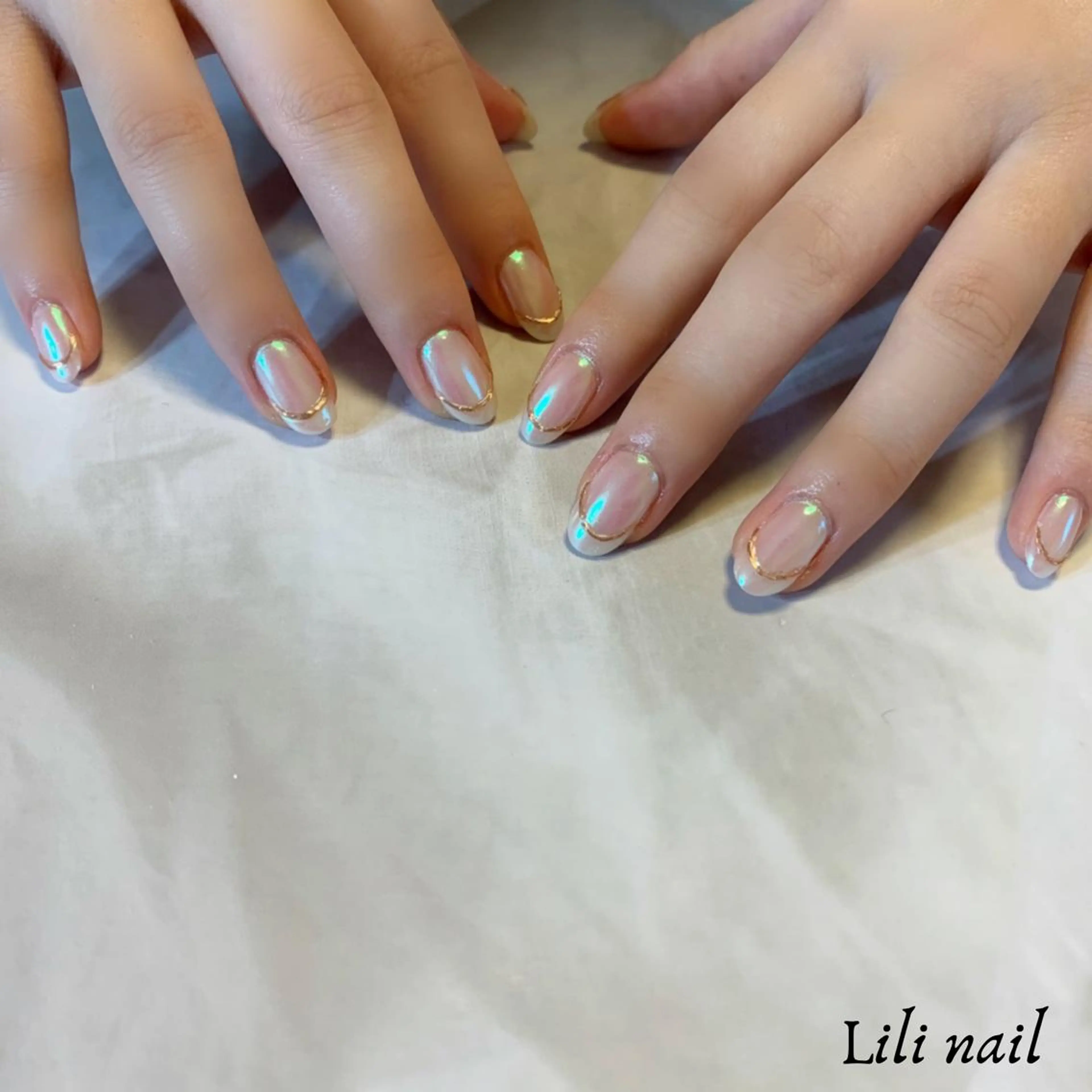 ネイル フレンチネイル ぷっくりネイル ハンドネイル Lilibeauty salonのネイルデザイン