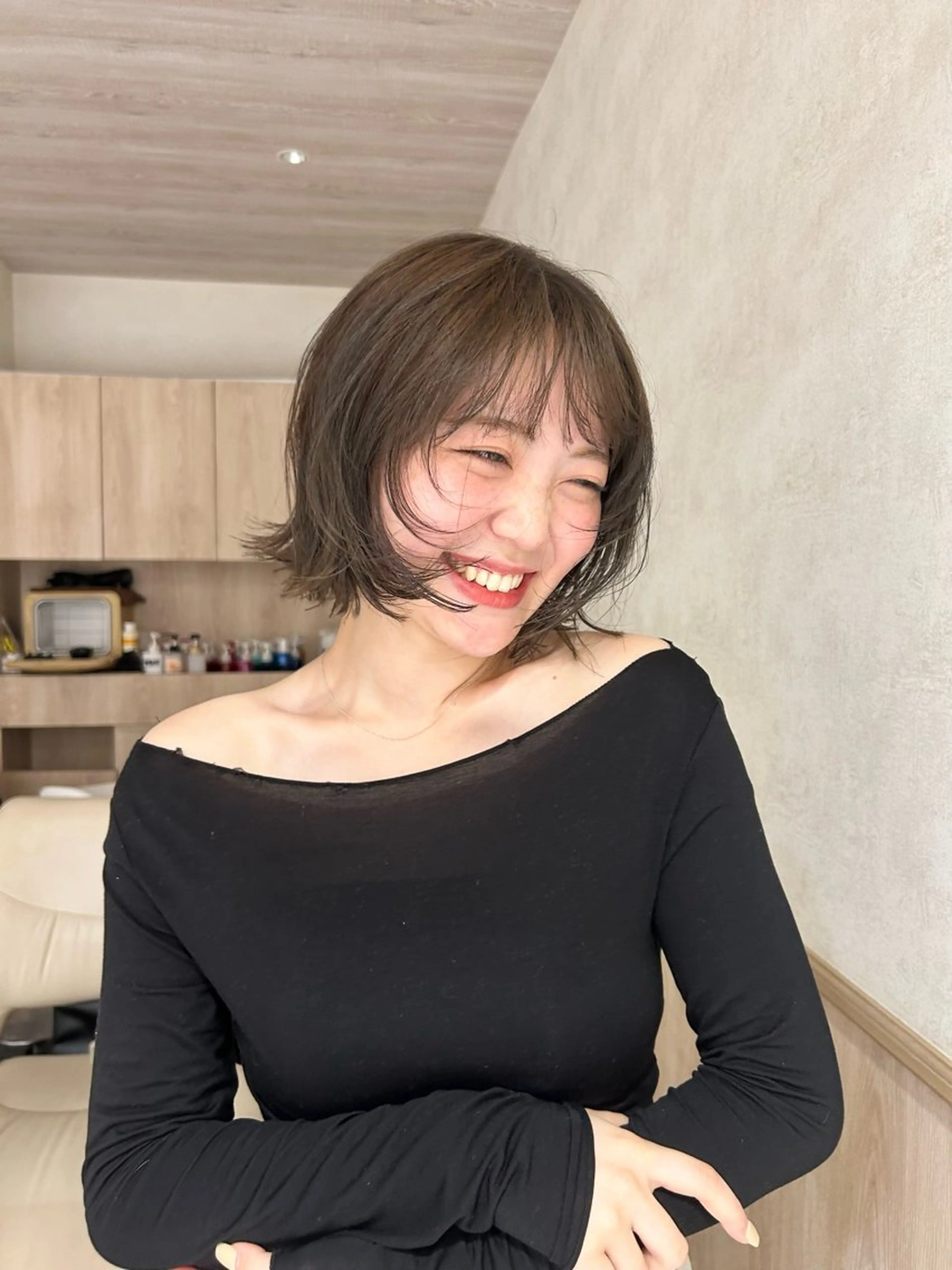 ショート カラー Sora/レイヤー/ 似合わせカラー🤎のヘアスタイル