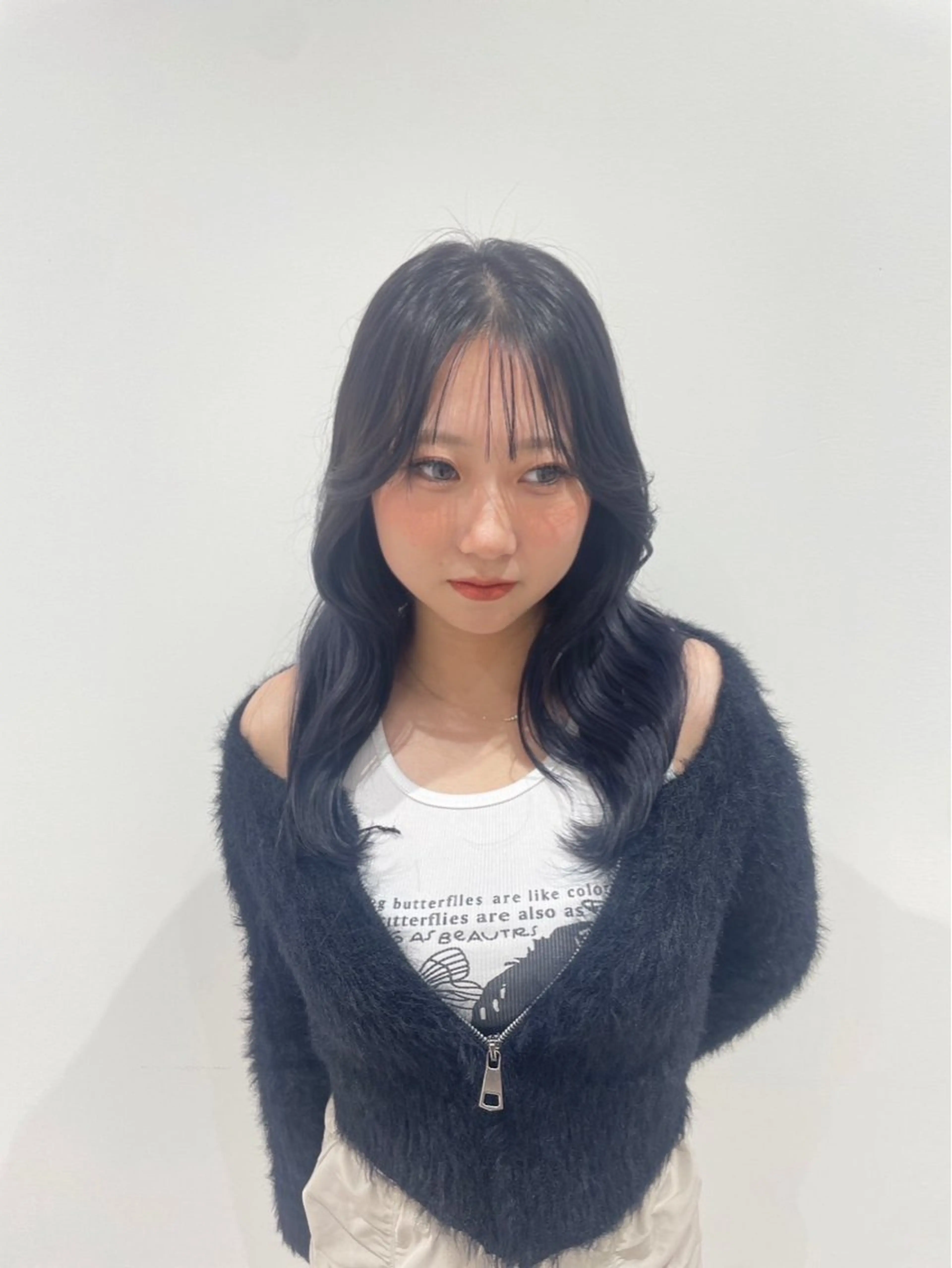 セミロング ヘアカラー 【レイヤー艶カラー】 🎀moka🎀のヘアスタイル