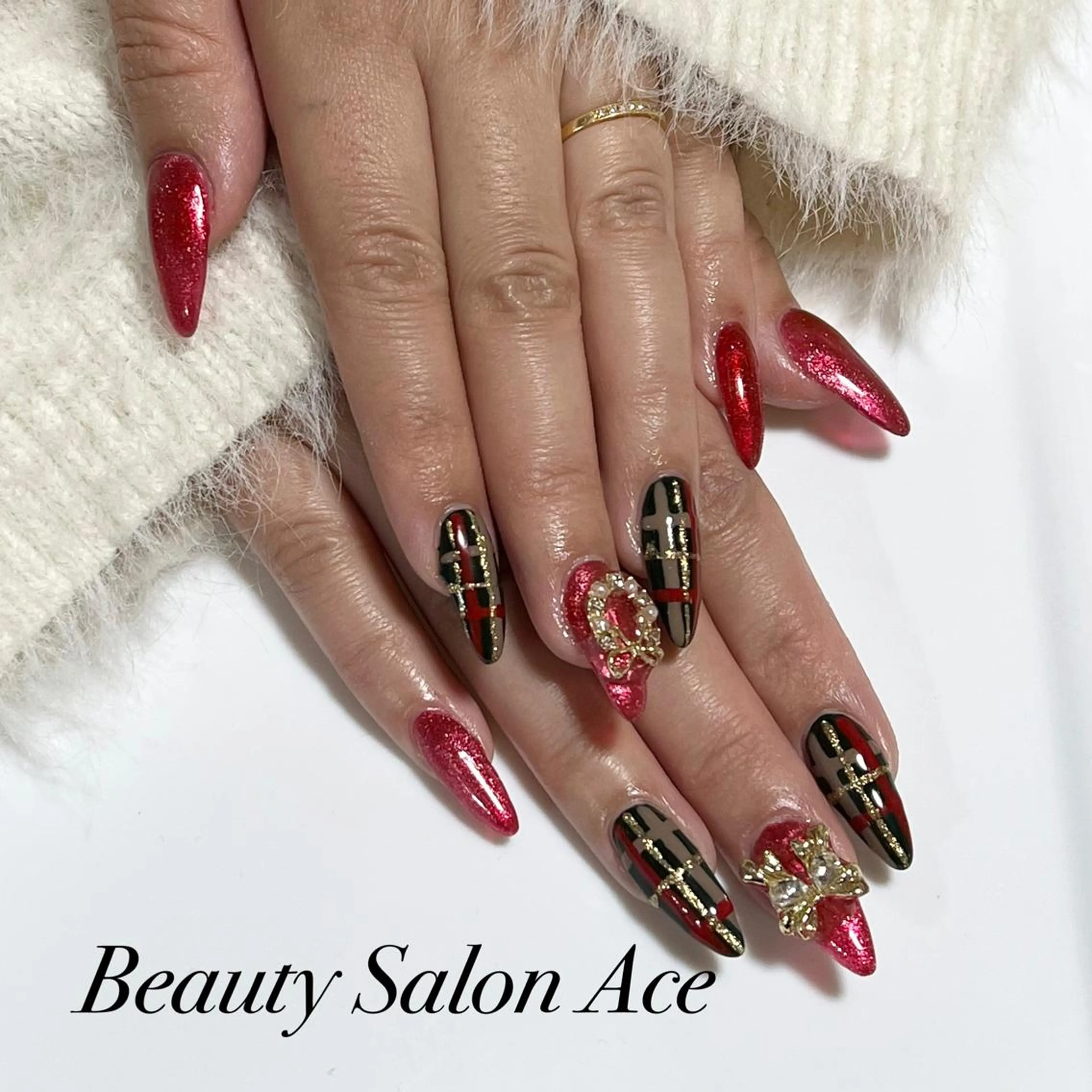 ネイル メンズネイル 冬ネイル クリスマス Beauty Salon Ace（ネイルサロン　エース）所属・池袋フィルイン Ace♡Nailのネイルデザイン
