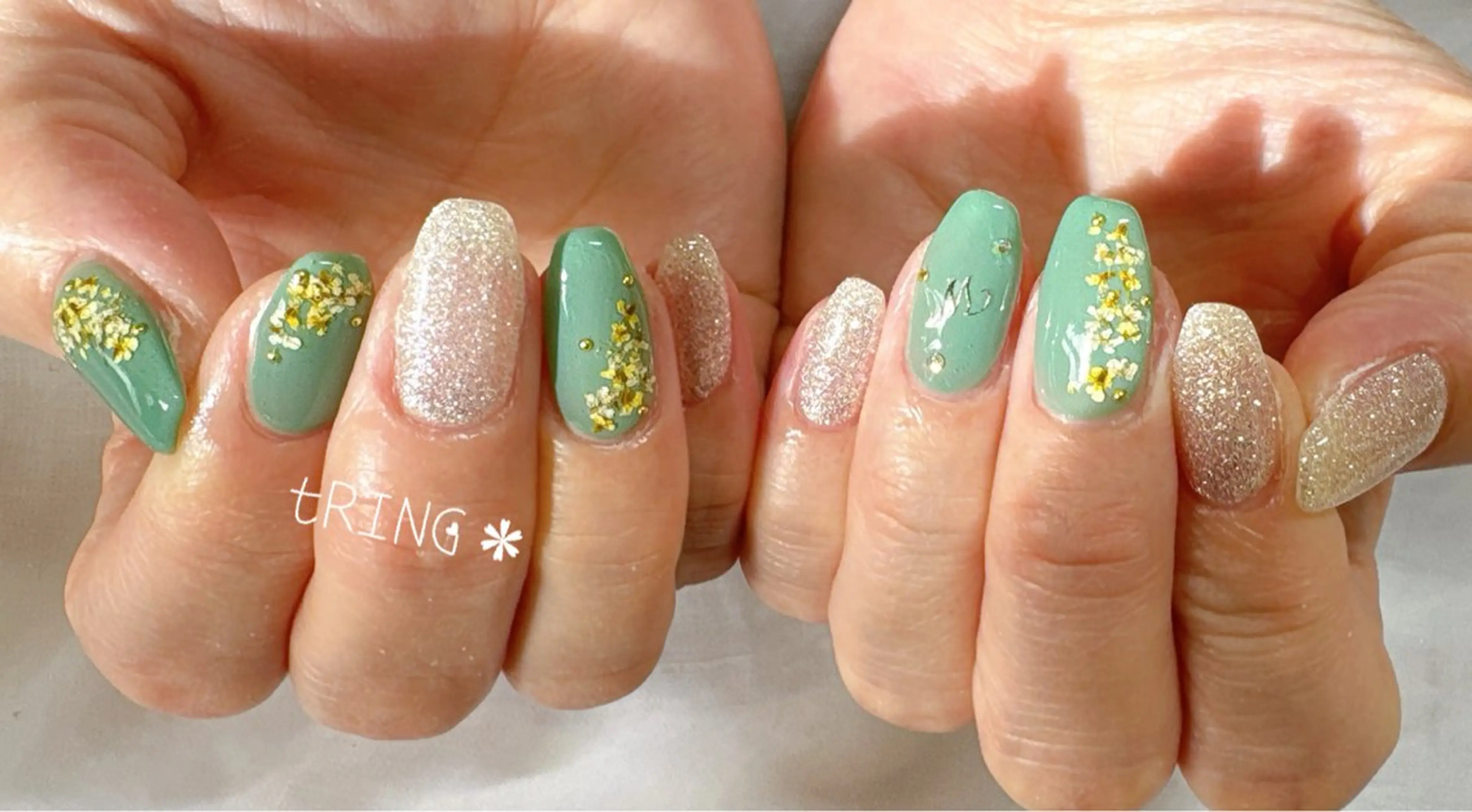 ネイル ハンドネイル tRING＊ しいの木台のネイルデザイン