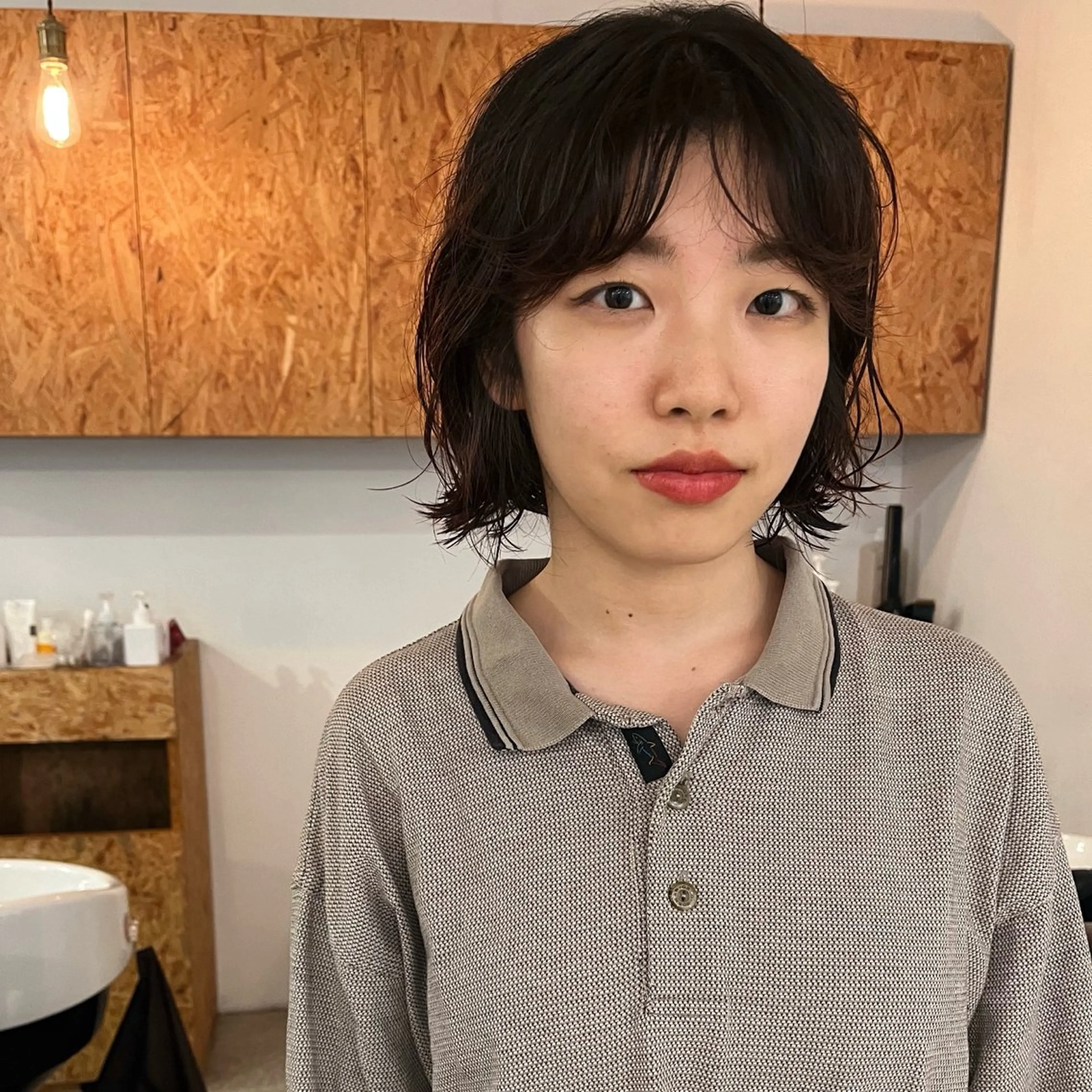 パーマ ボブ 暖色/パーマ 🌼クニトウメイのヘアスタイル