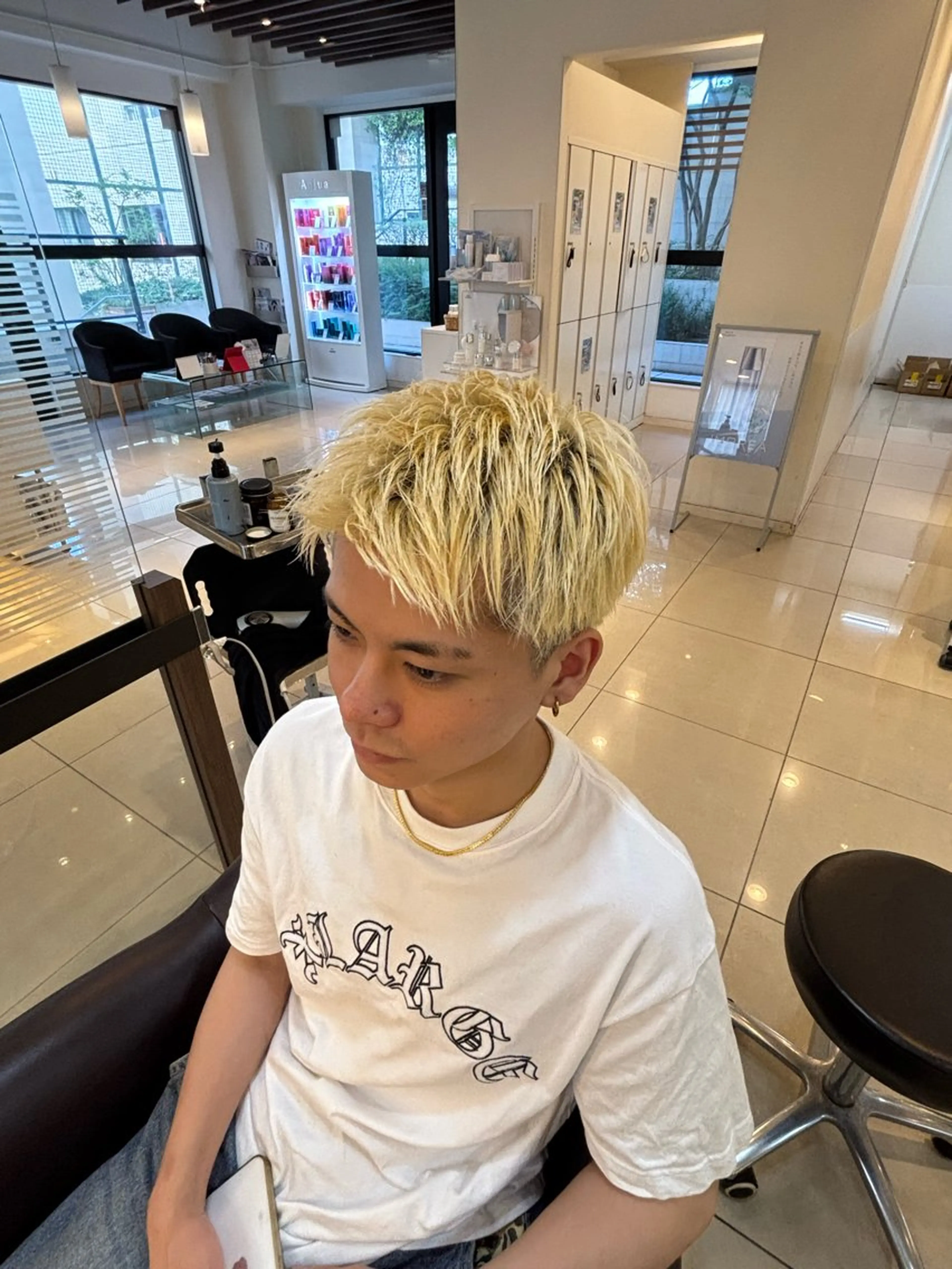 カラー メンズ 辻野 光希のヘアスタイル