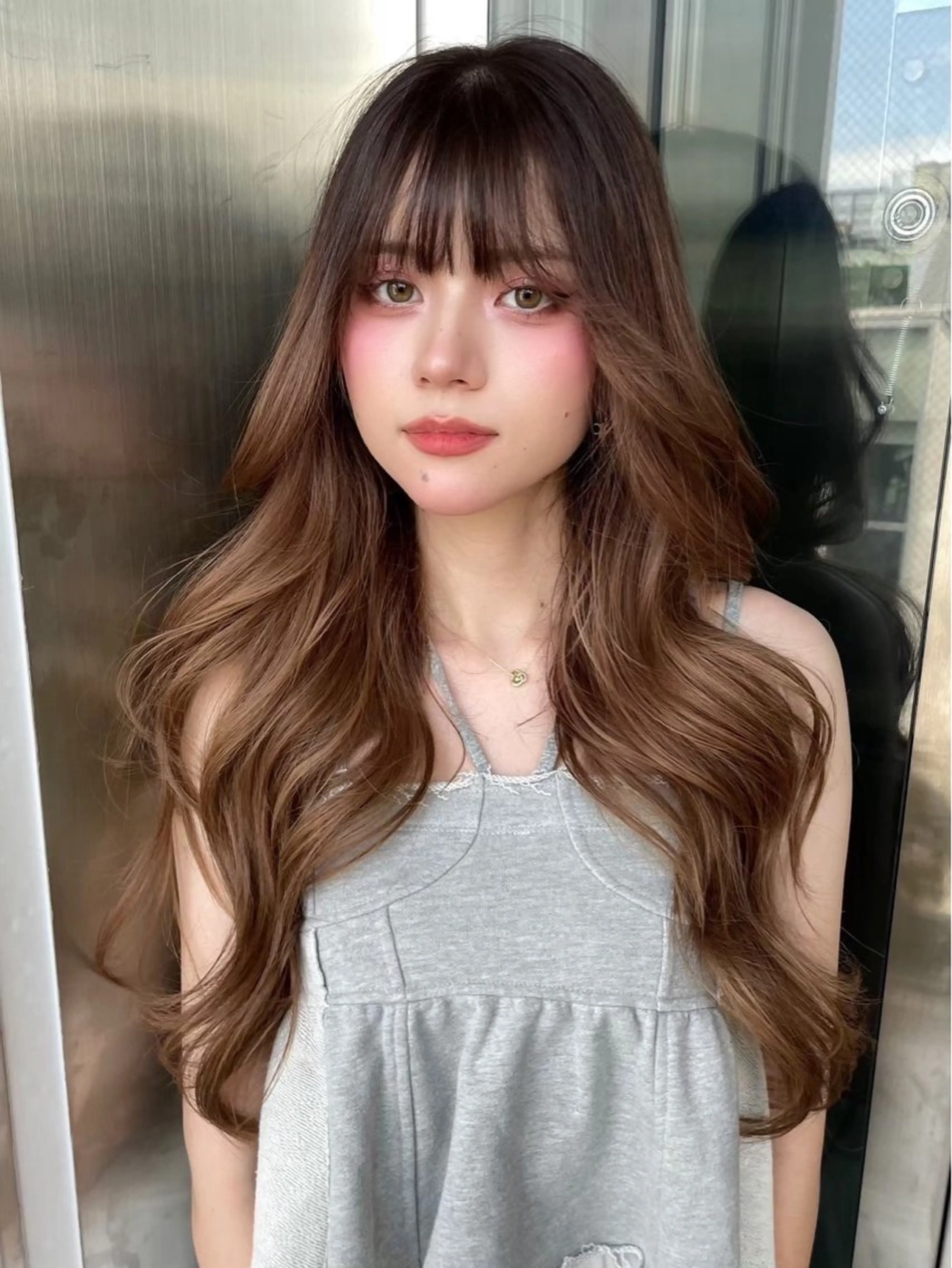 ロング 韓国風ヘア レイヤーカット Yuta✂︎ 韓国レイヤー🪽のヘアスタイル