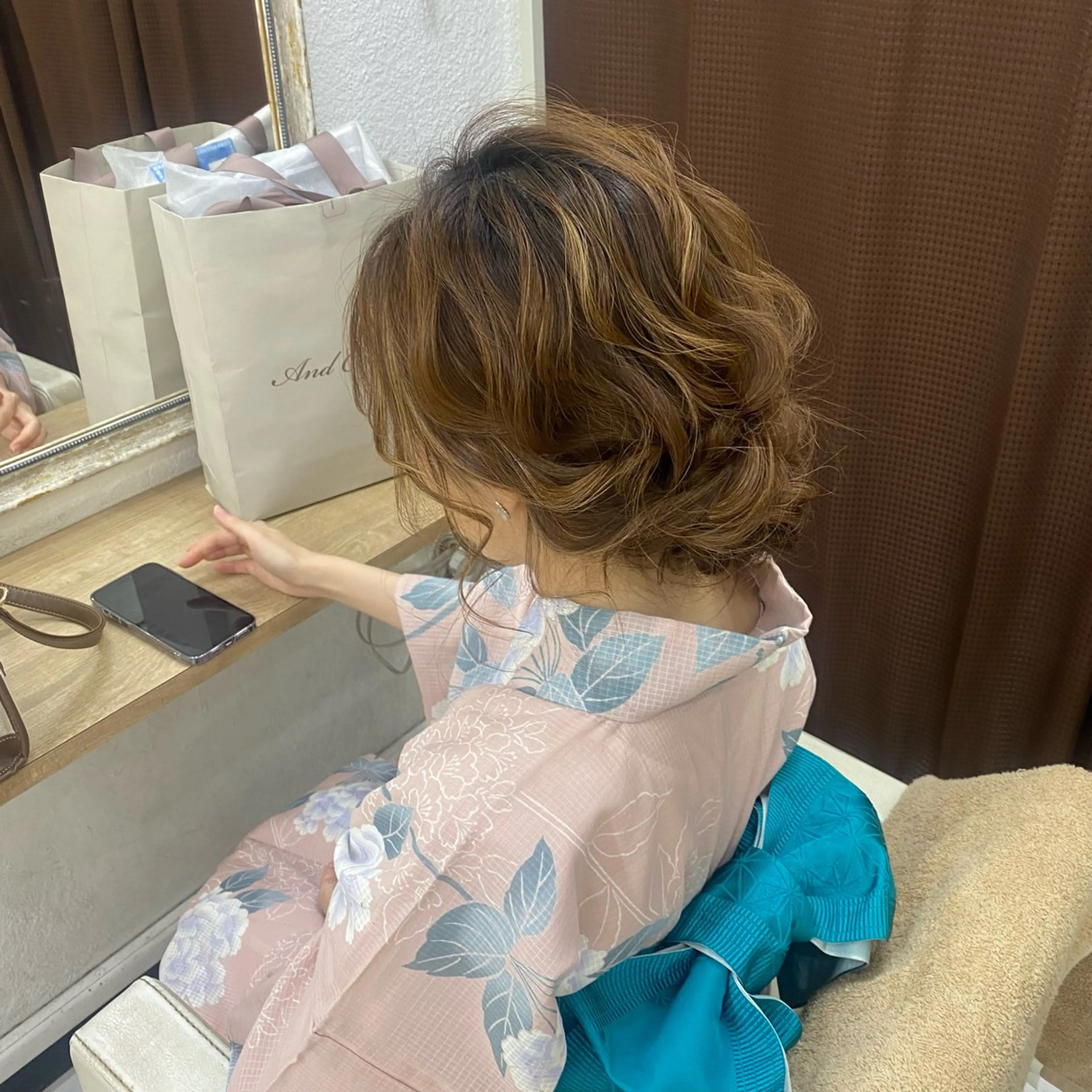 ロング 浴衣 risa/恵比寿/ ヘアセットのヘアスタイル