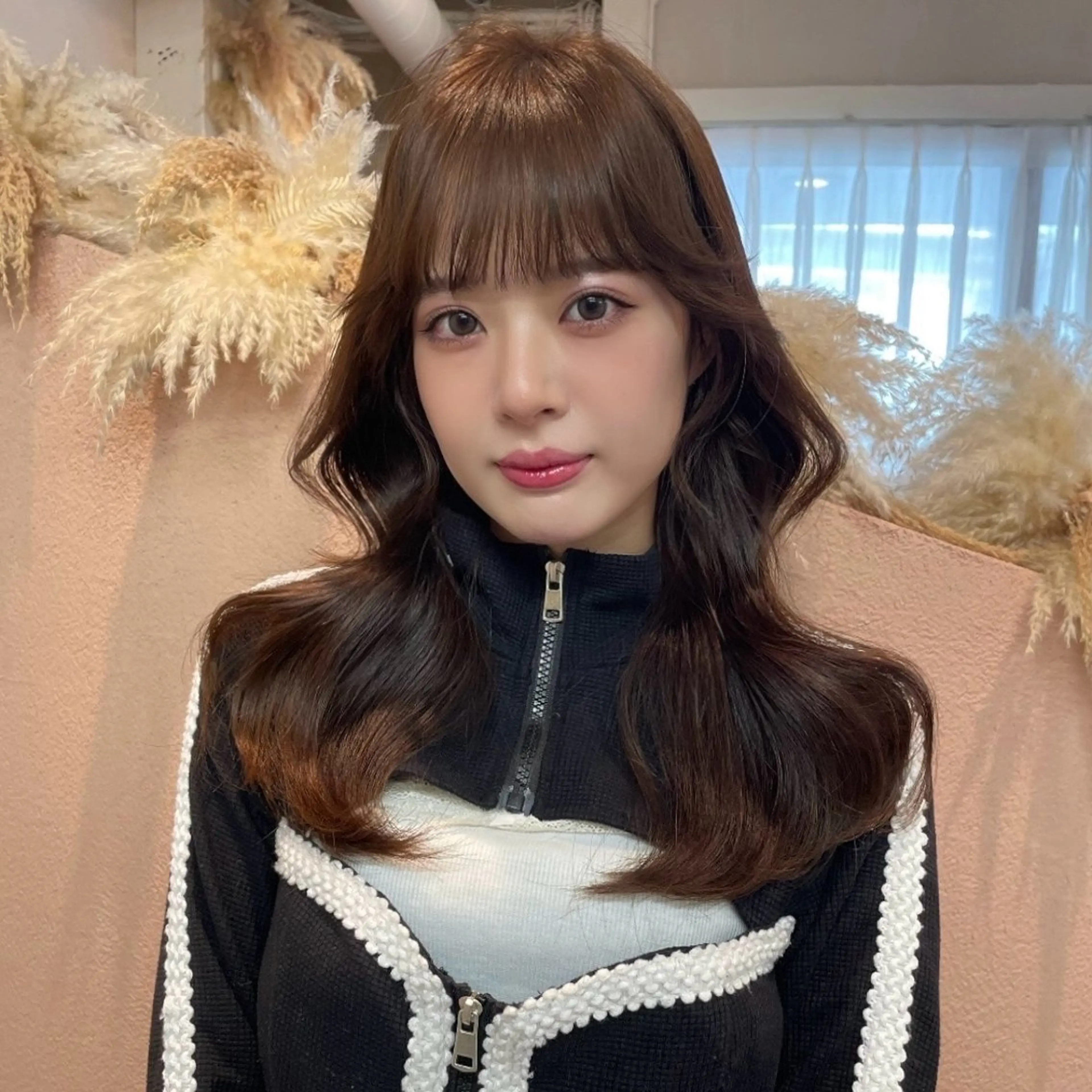 セミロング カット ヘアカラー トリートメント ♡韓国/レイヤー カット/Ayana♡のヘアスタイル