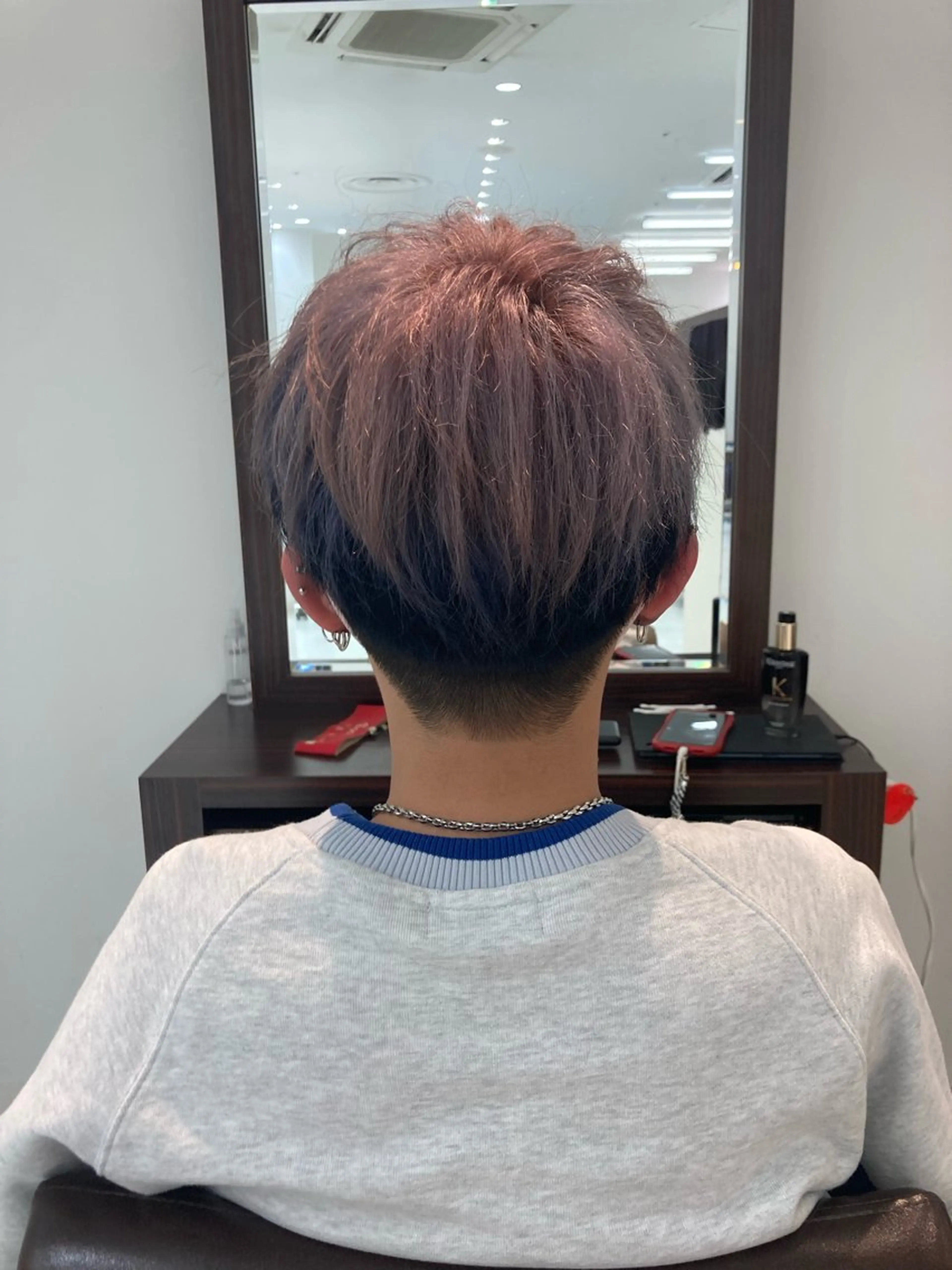 ショート カラー メンズ グランアージュ ネオ所属・Ryu/ハイトーン/ デザイン/髪質改善のヘアスタイル