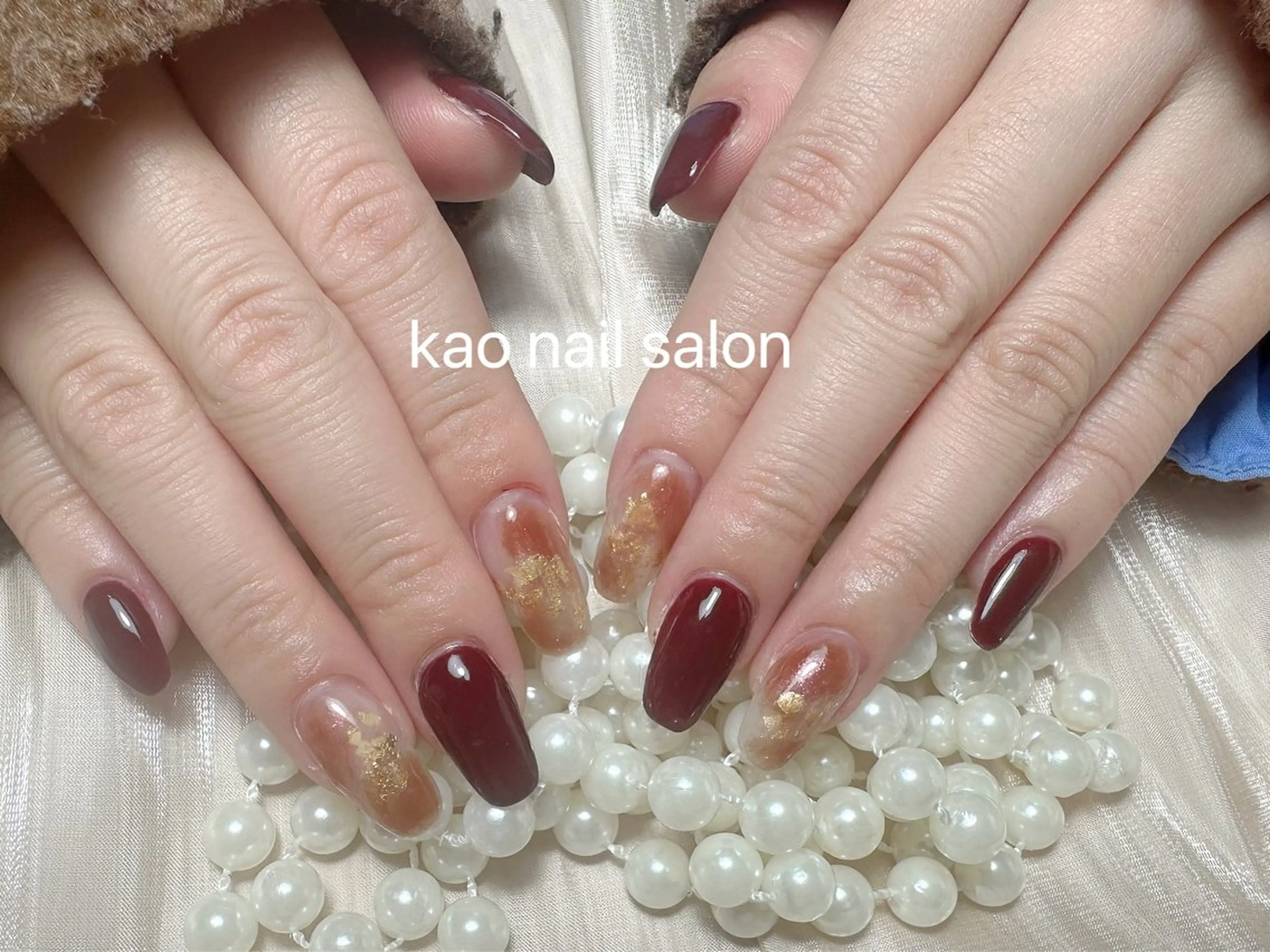 ネイル ハンドネイル kao nail マグネット/長さだしのネイルデザイン