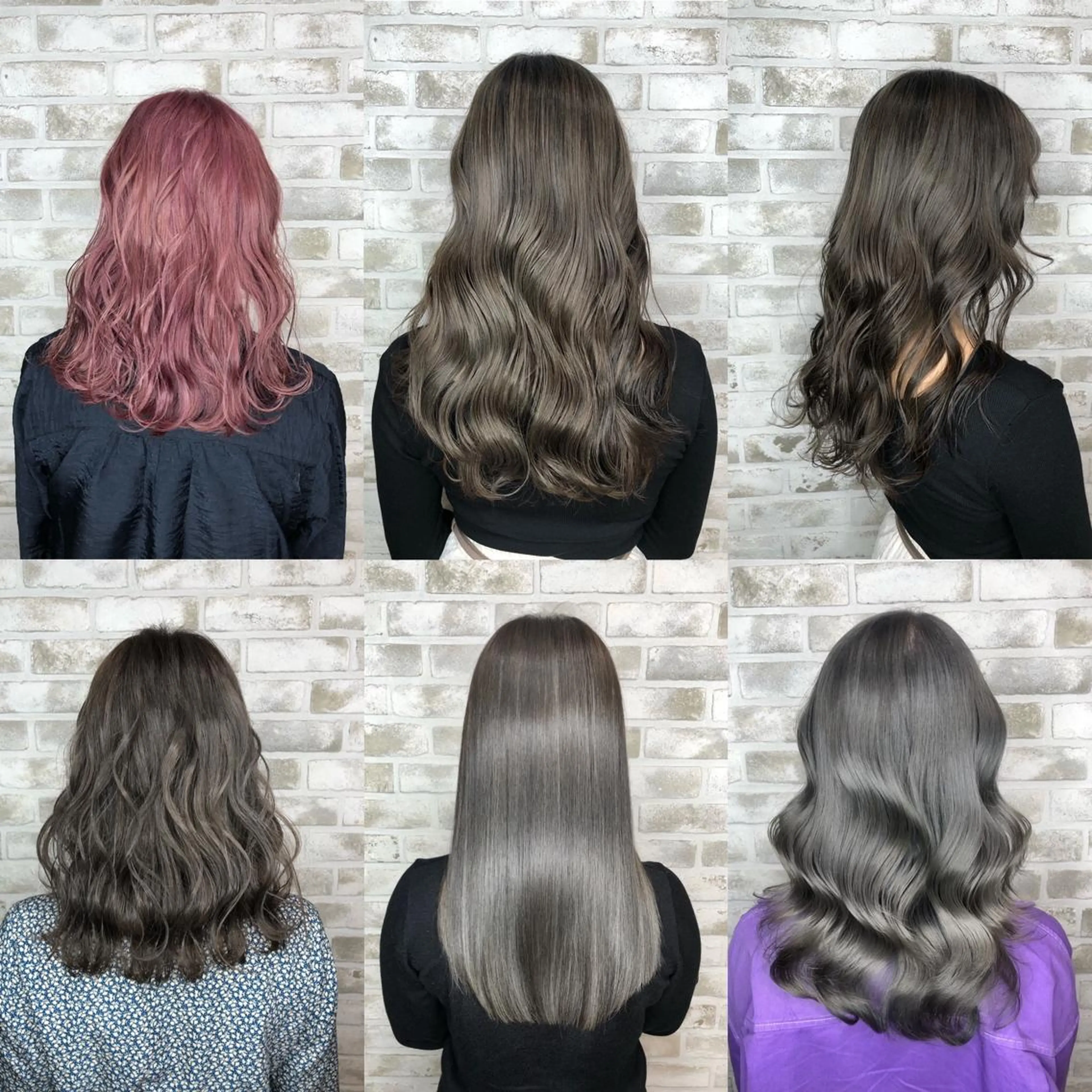 ロング カラー ヘアアレンジ アディクシーカラー トッチ 艶髪髪質改善のヘアスタイル