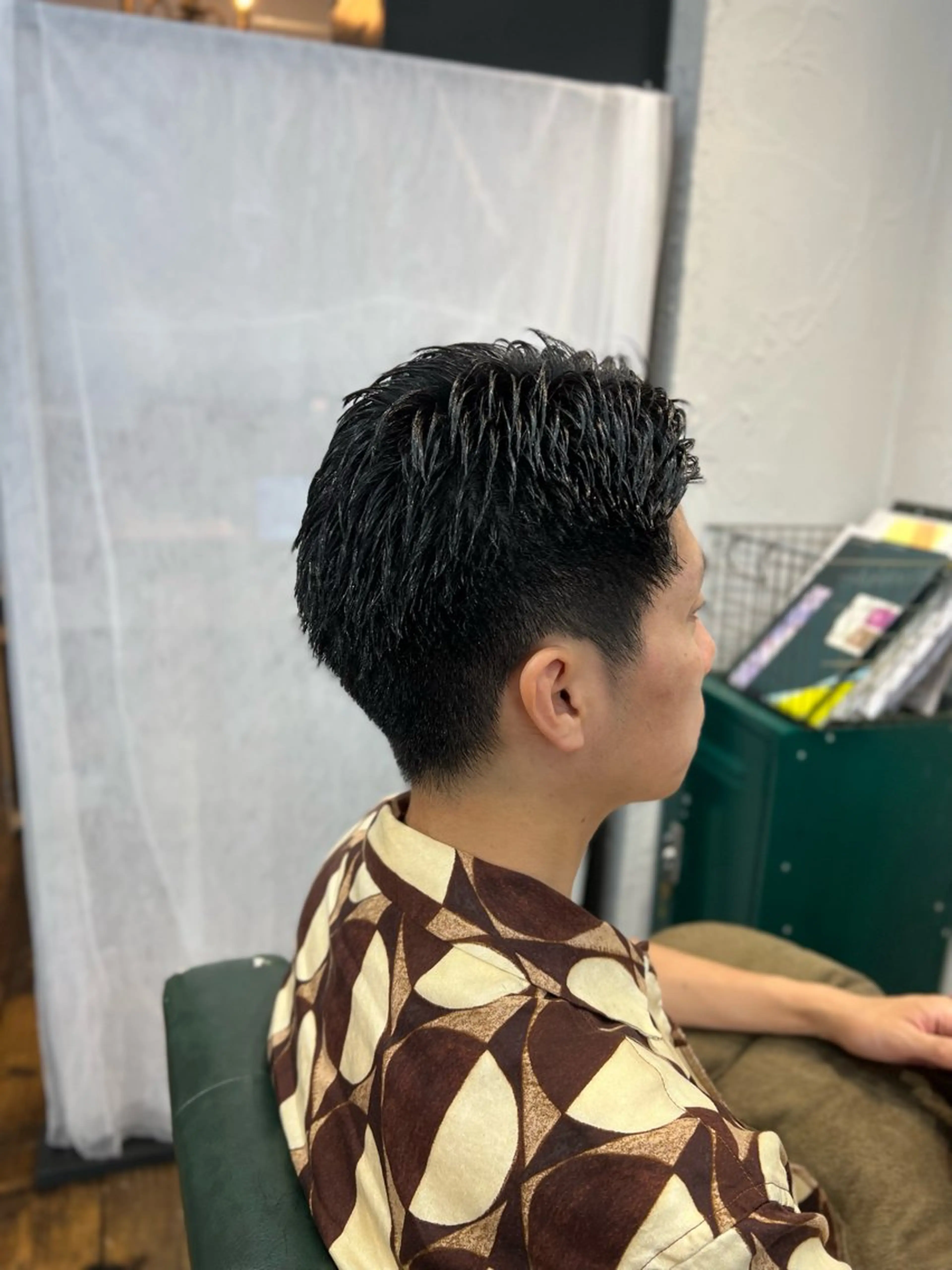 ショート メンズ フェードカット 髪質改善/縮毛矯正/ 超高濃度水素ケアのヘアスタイル