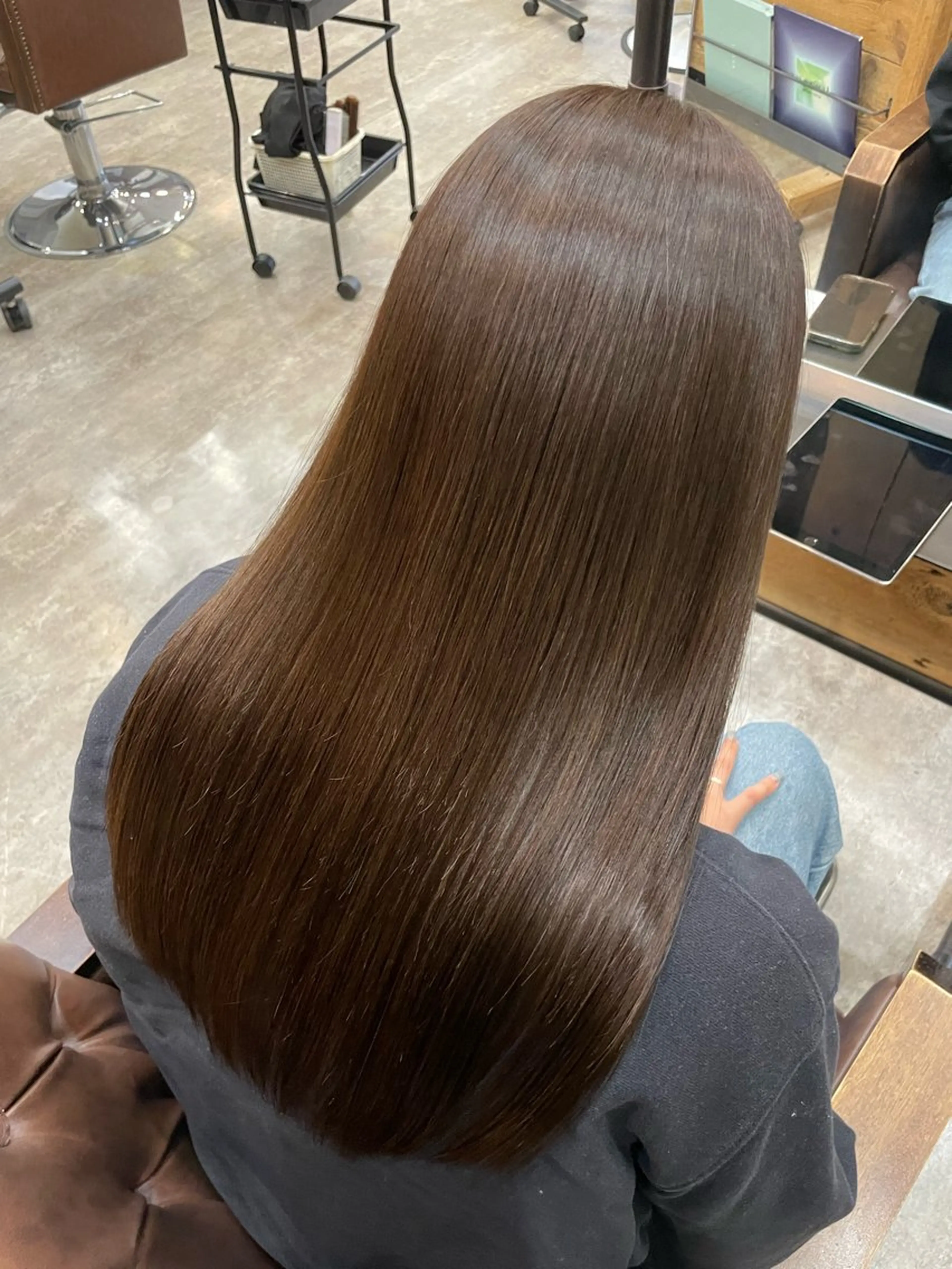 ロング 縮毛矯正 トリートメント 酸熱トリートメント 🐾Kenta🐾✰ ブリーチカラー✰のヘアスタイル