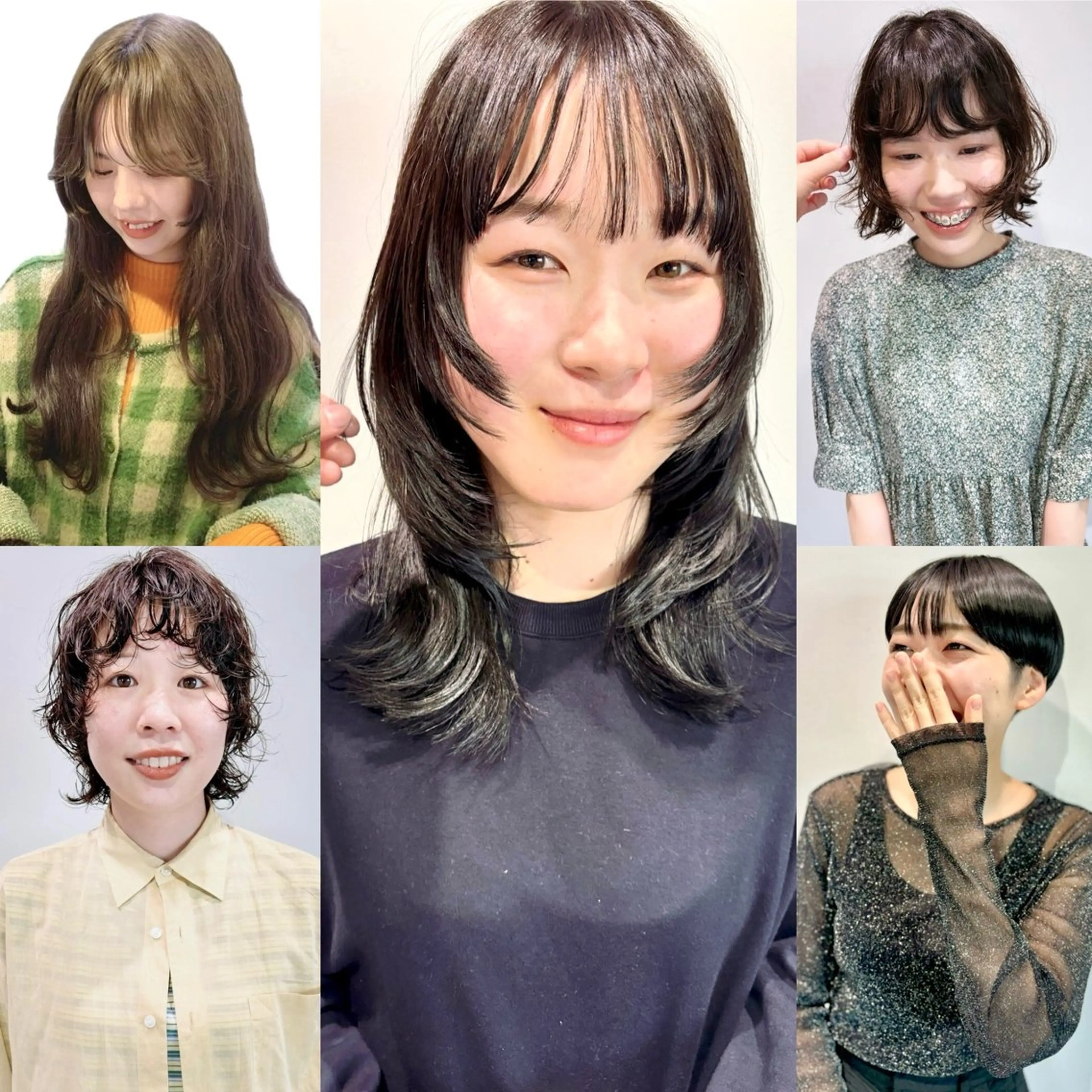 カラー パーマ 毛利 萌生のヘアスタイル