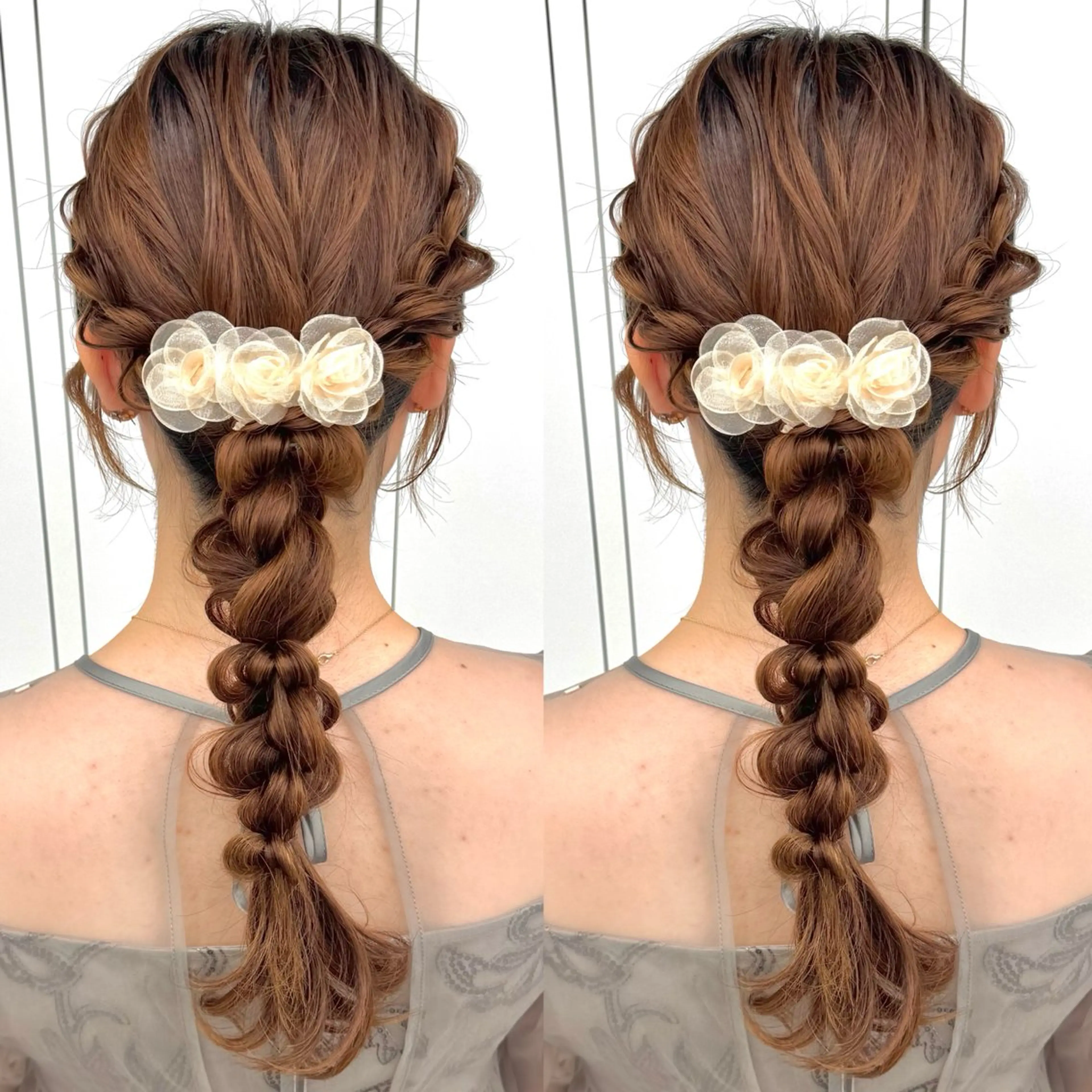 ロング ヘアアレンジ ヘアセット ヘアメ🎀推しカラー 🥣横浜/しほ🧸のヘアスタイル