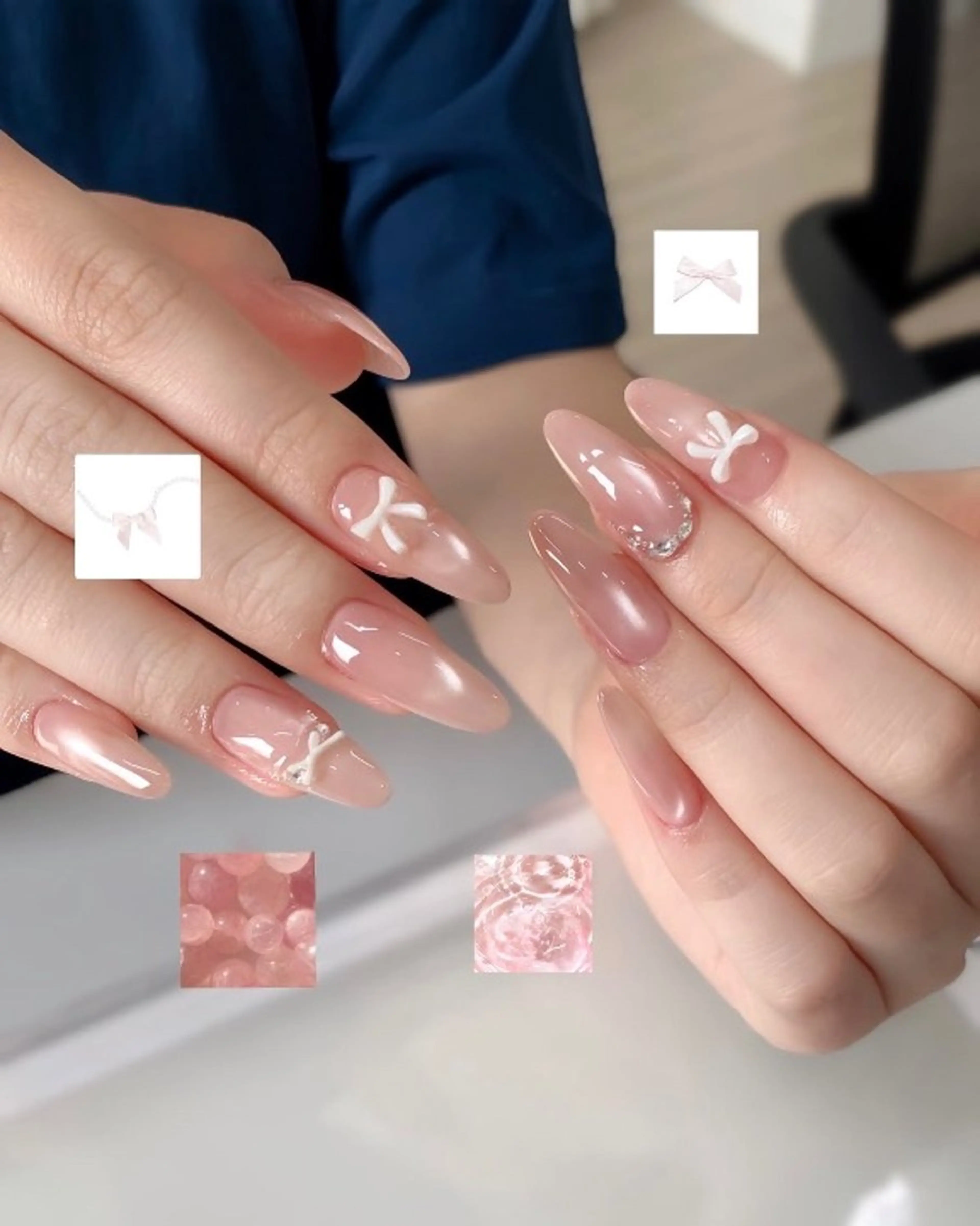 カラー グラデーションカラー ピンクカラー ハンドネイル AIN Nailのネイルデザイン