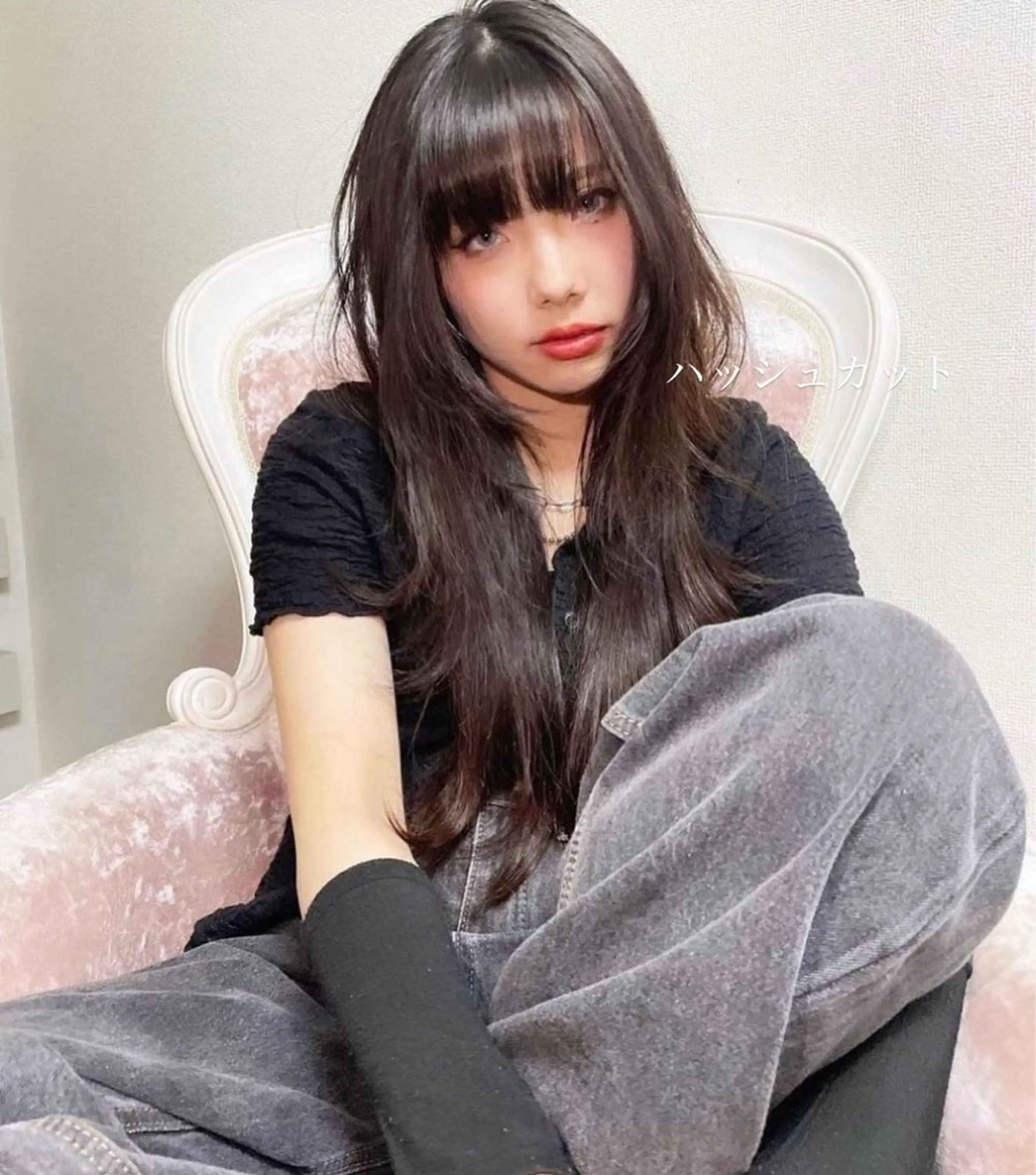 ロング カラー ヘアアレンジ カット ヘアカラー トリートメント ヘアセット 🫧🇰🇷韓国ヘア レイヤー🐺Yutaのヘアスタイル