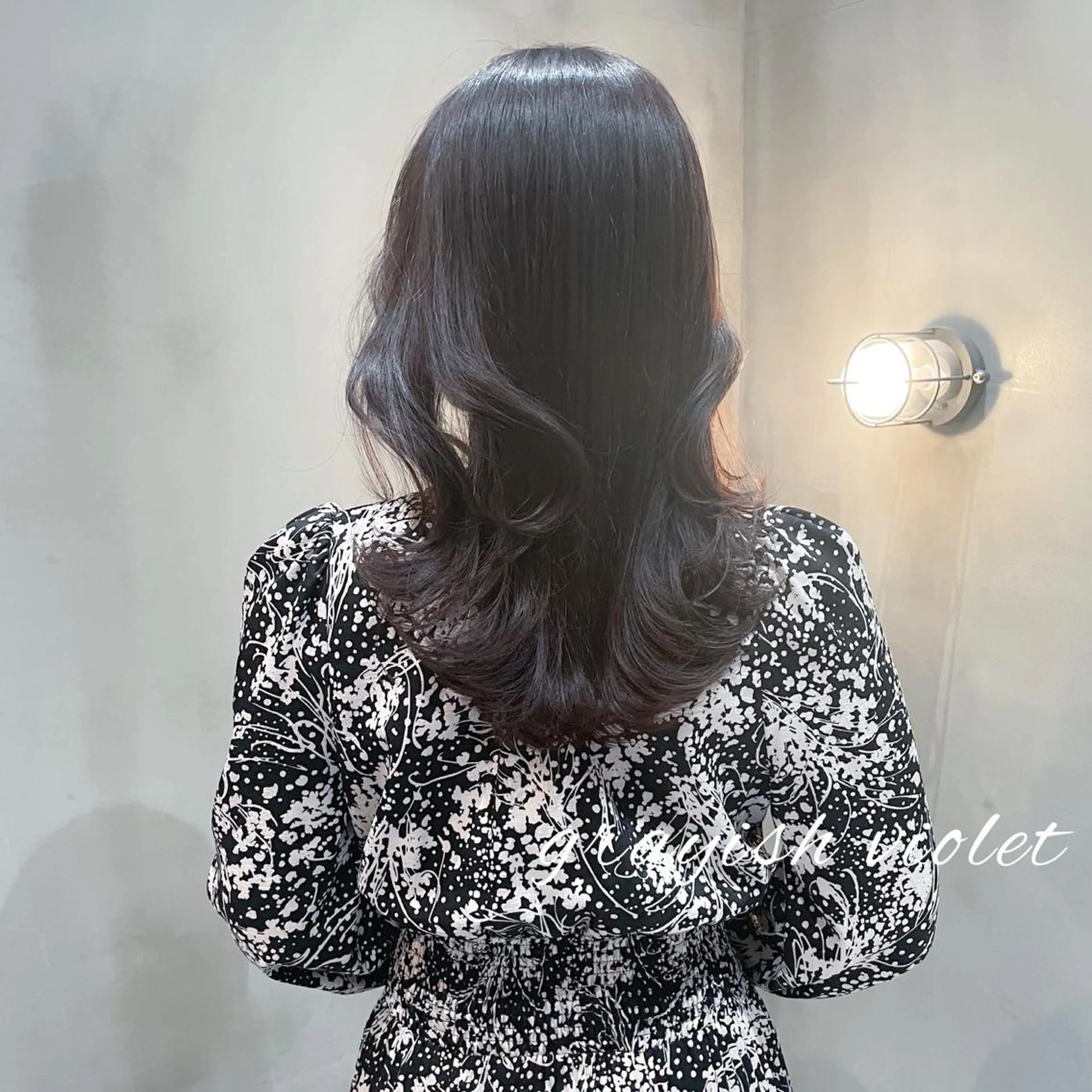 ミディアム くびれヘア 韓国風ヘア LOMA🇰🇷 銀座クボタのヘアスタイル