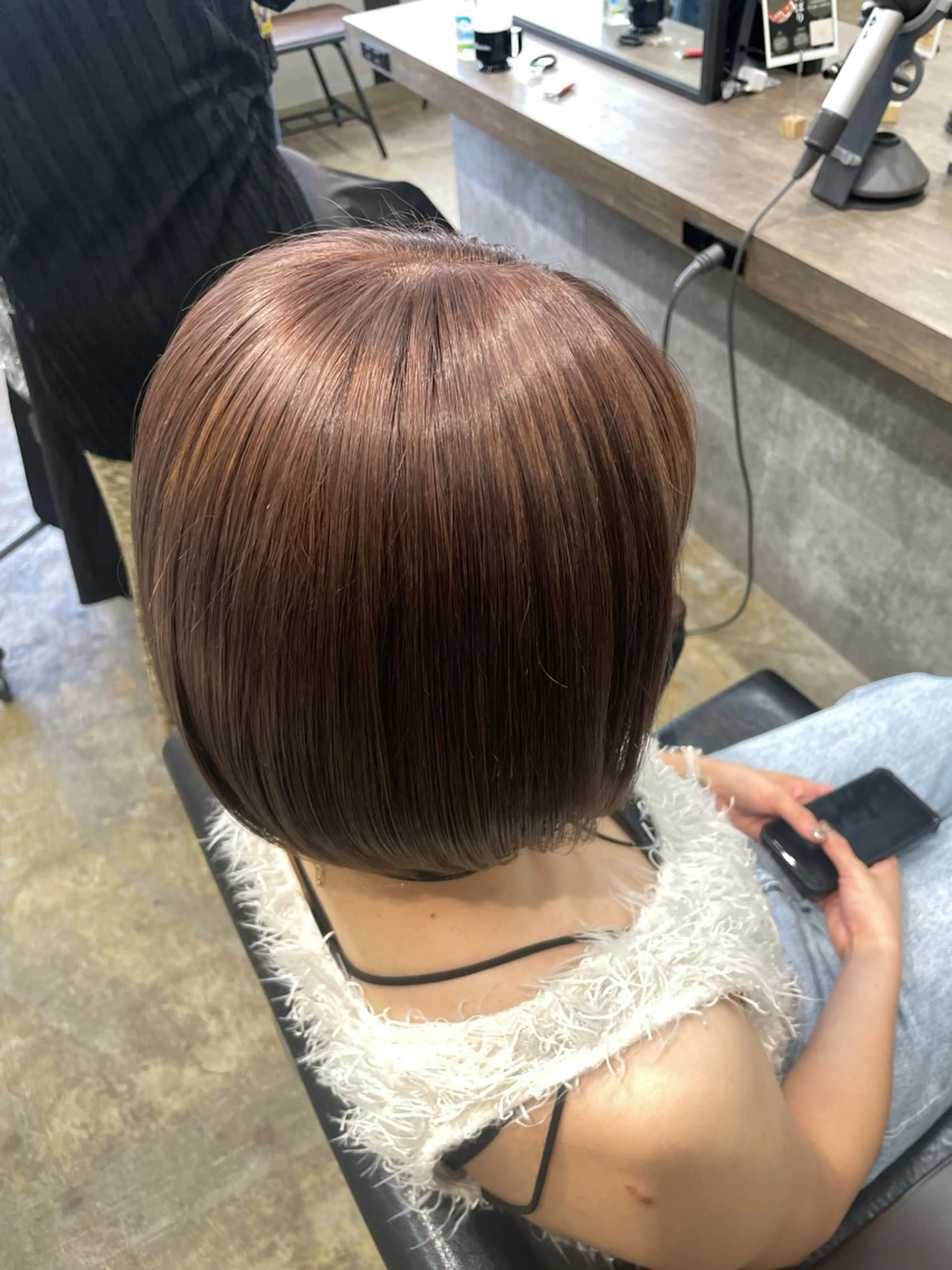ミディアム カラー ベージュカラー ミルクティーベージュ ヘアカラー ニュアンスカラー/ 🫧レミ(坊主)のヘアスタイル