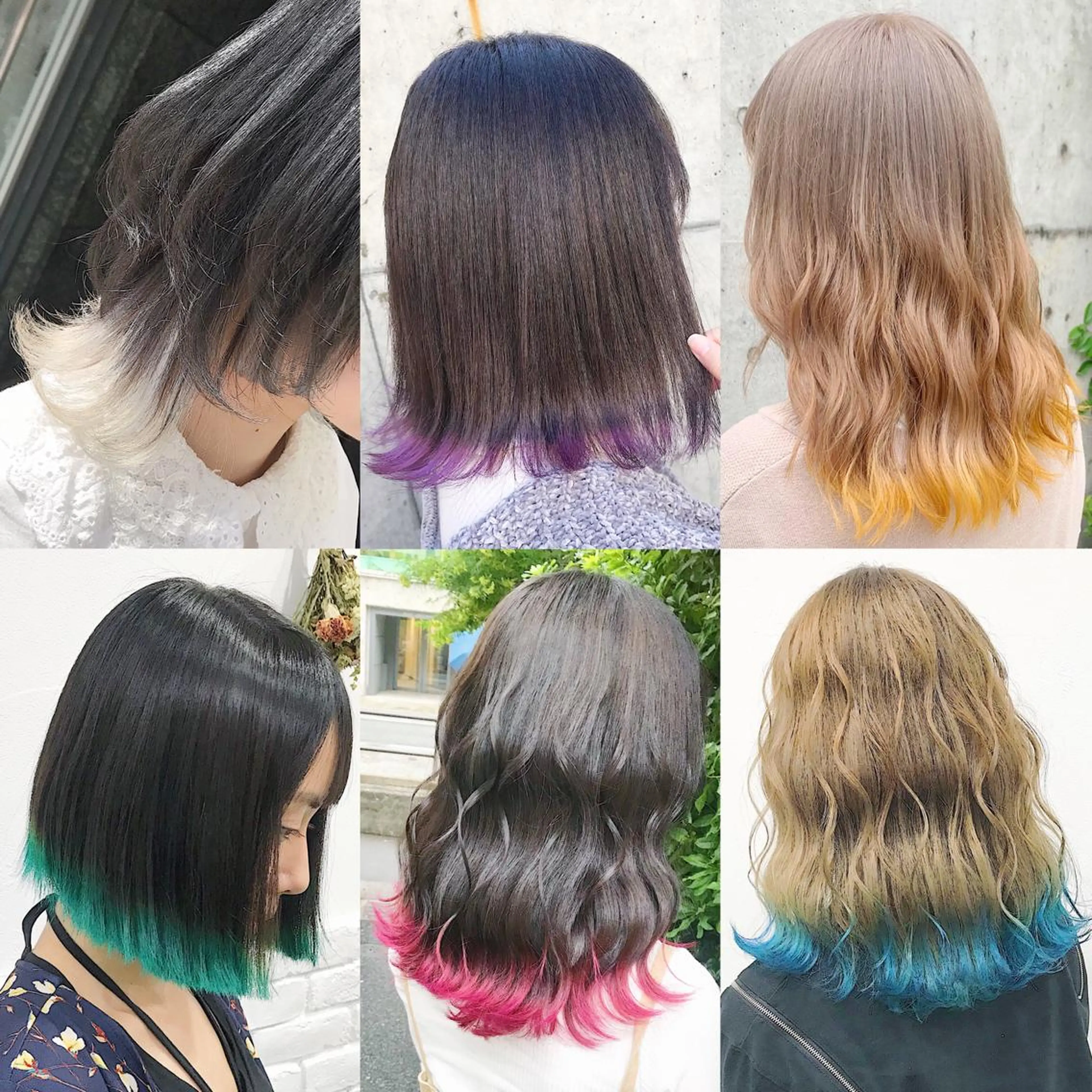 セミロング カラー ヘアアレンジ ヘアカラー トリートメント TAKUMAブリーチ /切りっぱなし🪽のヘアスタイル