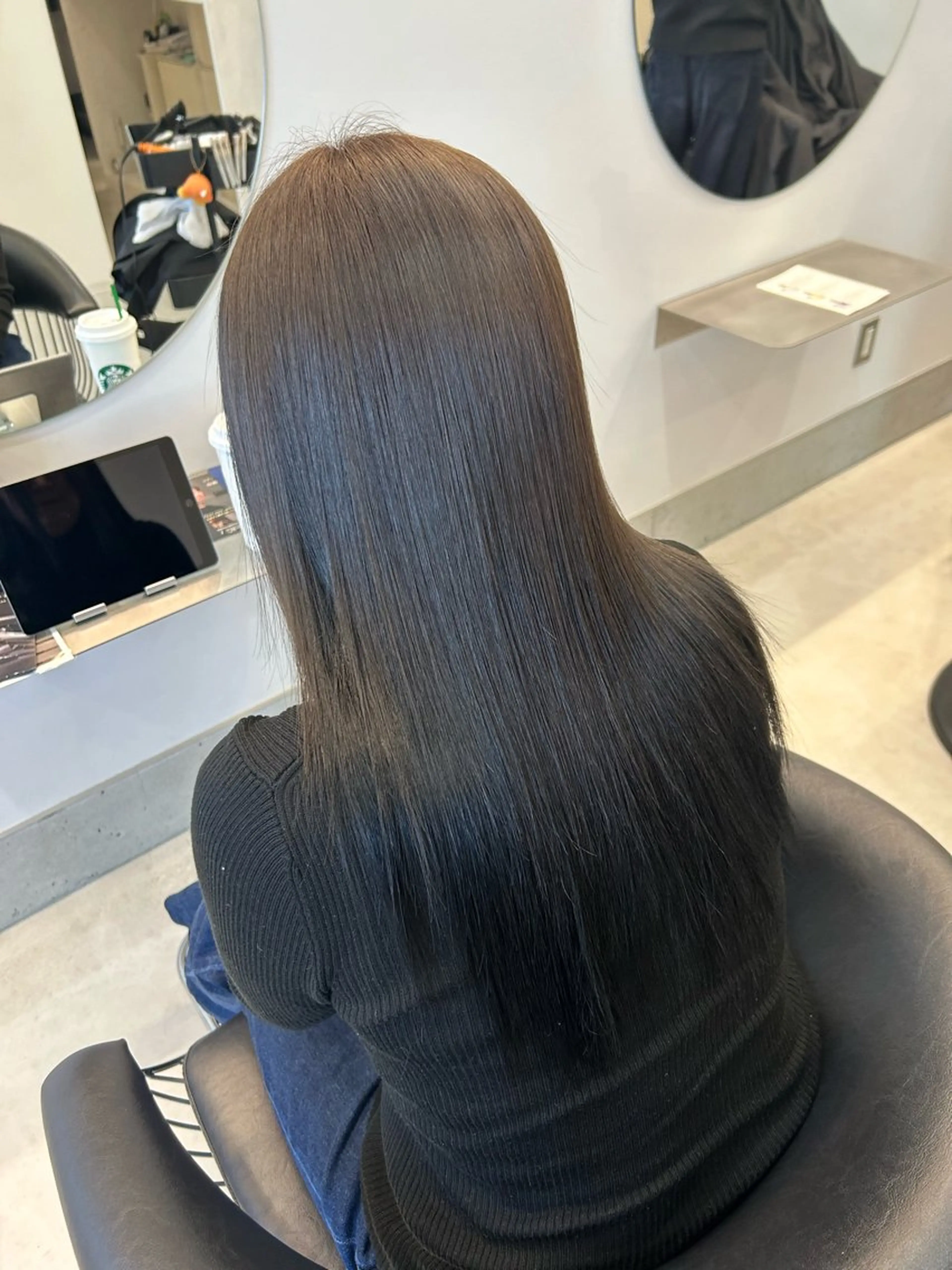 ロング カラー 透明感カラー トリートメント En/ ひなたのヘアスタイル