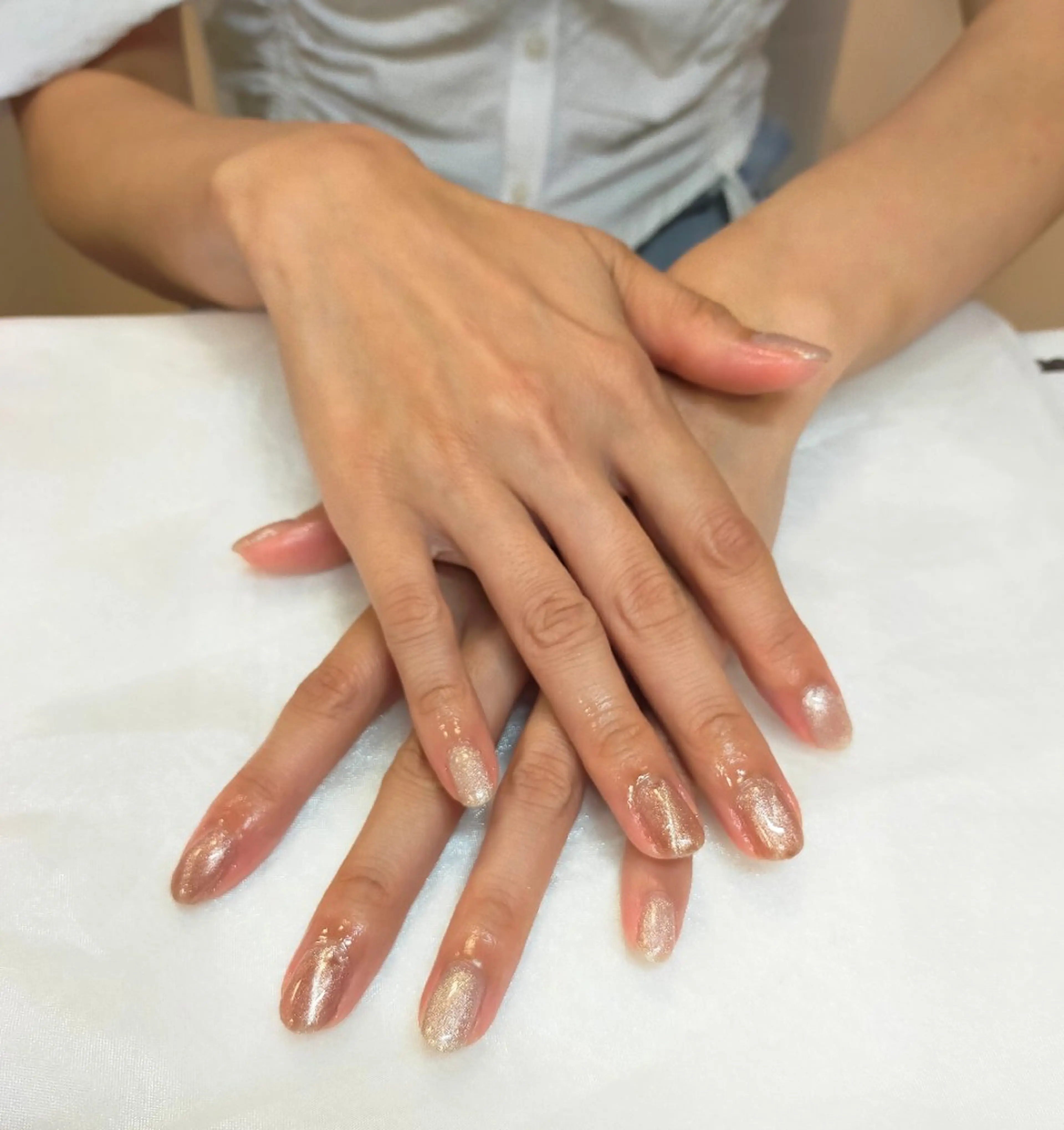 ネイル キラキラネイル マグネットネイル 夏ネイル maruyasu. yのネイルデザイン