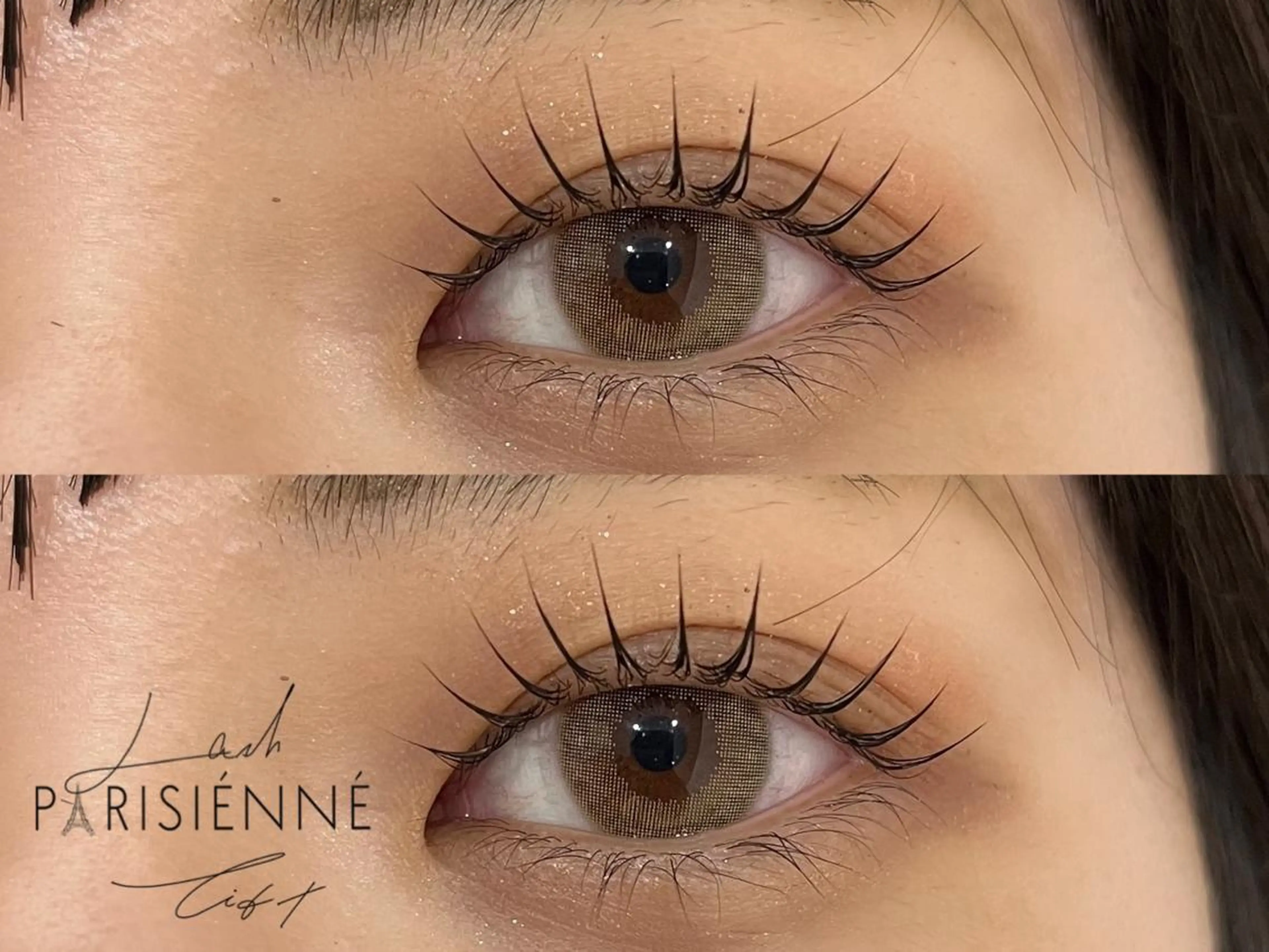 マツエク・マツパ パリジェンヌラッシュリフト MAQUM𖤐 Satsumiのマツエク・マツパデザイン